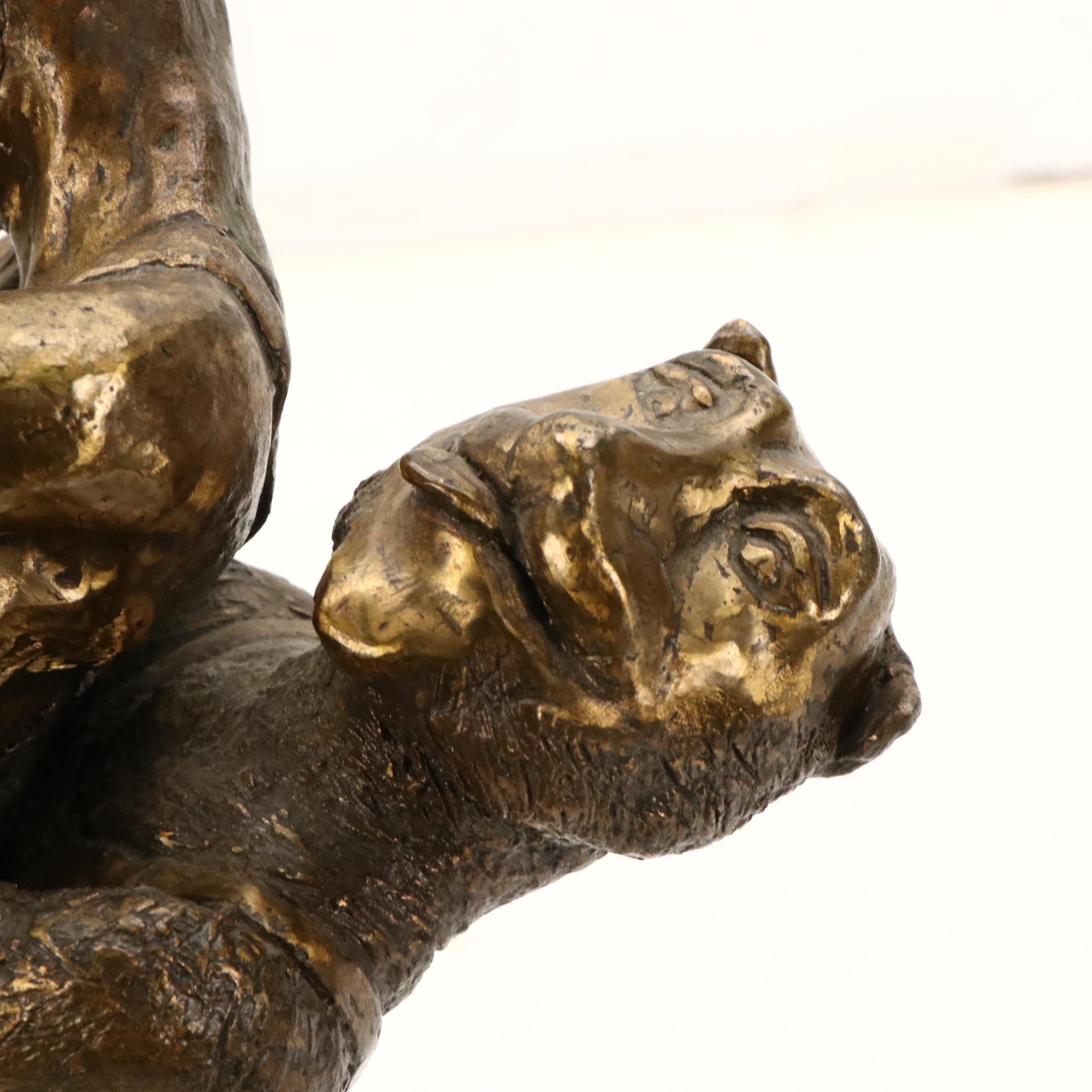 Bronze Sculpture of Hercules Slaying Nemean Lion, 20th Century