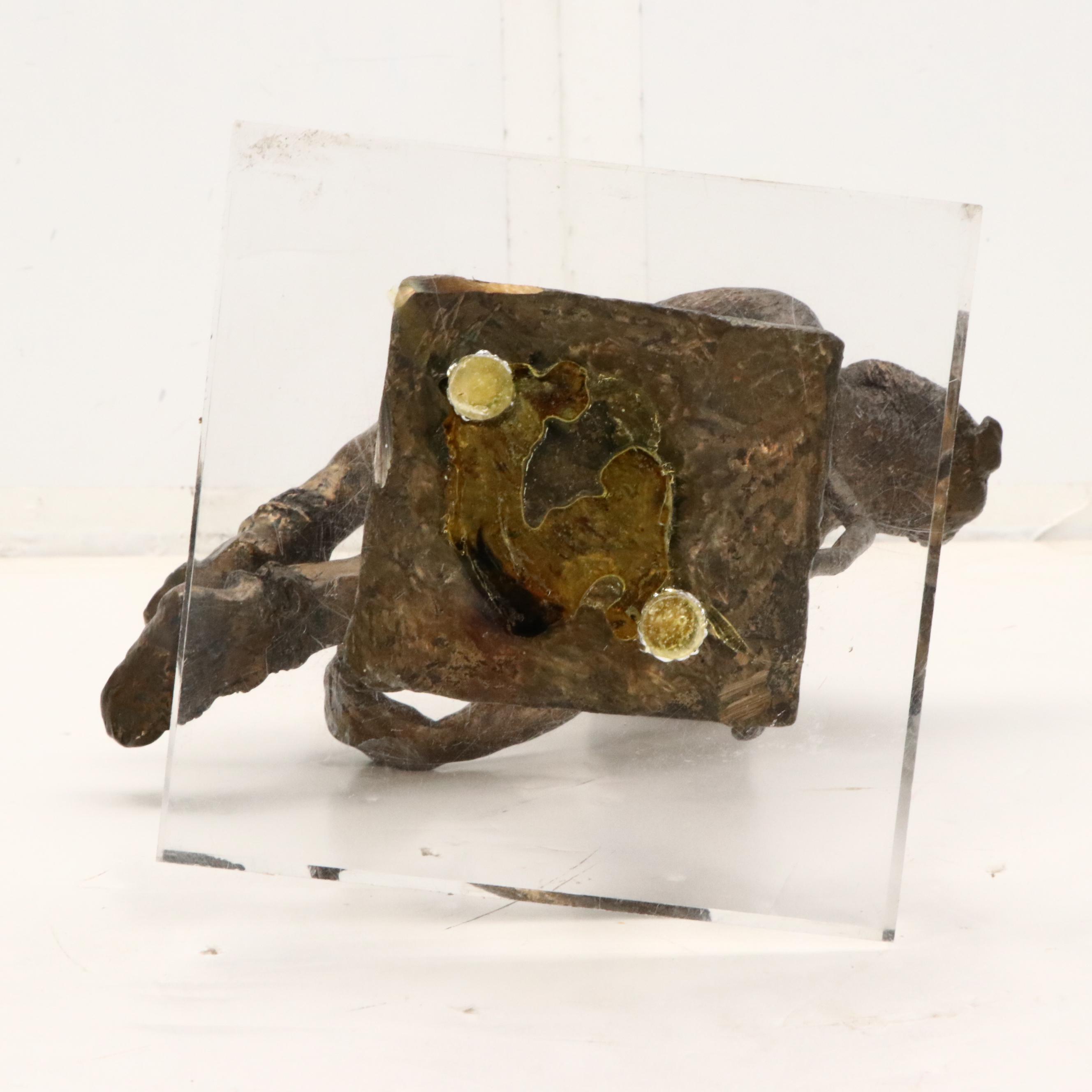 Bronze Sculpture of Hercules Slaying Nemean Lion, 20th Century