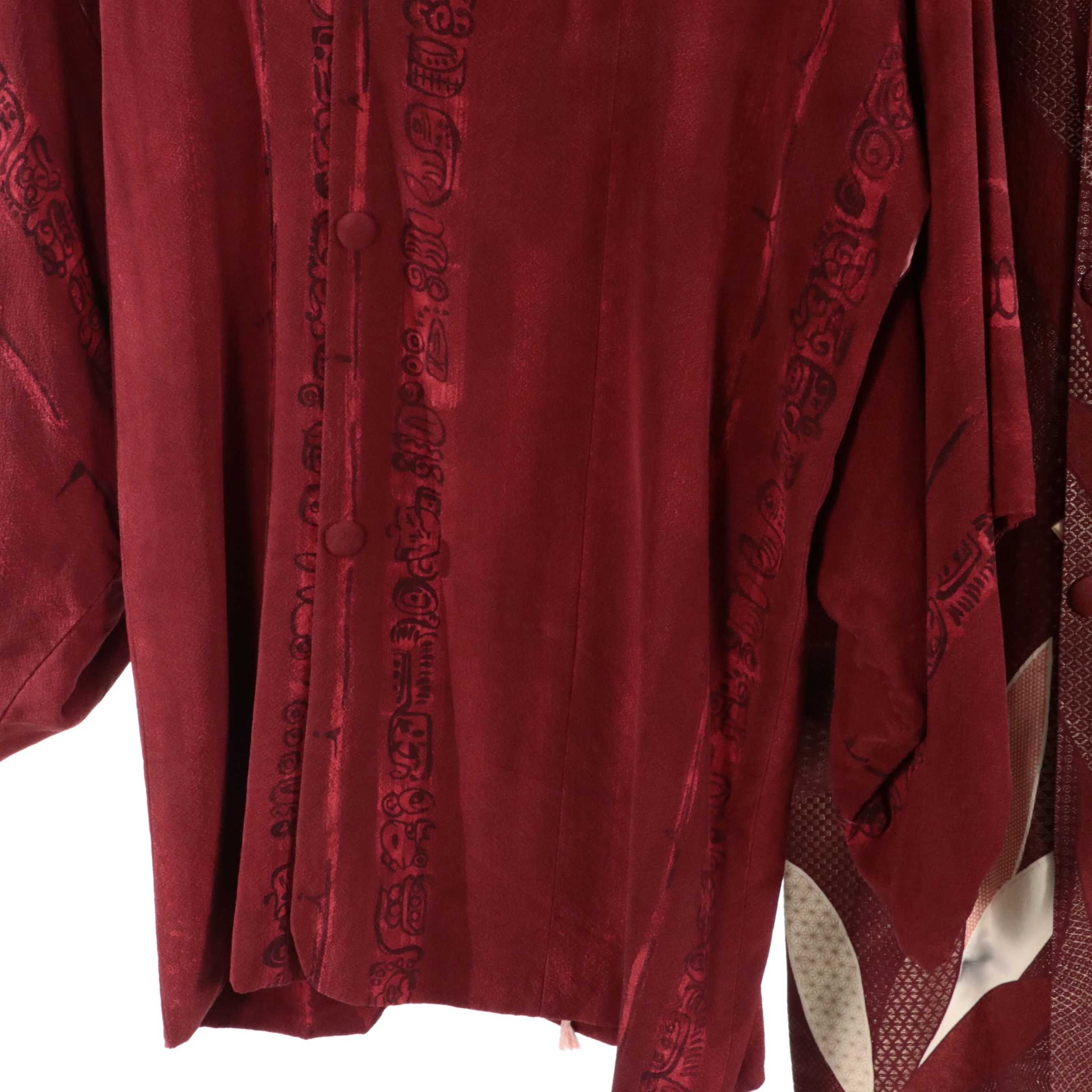 Japanese Michiyuki Jackets in Chirimen Silk and Silk Jacquard