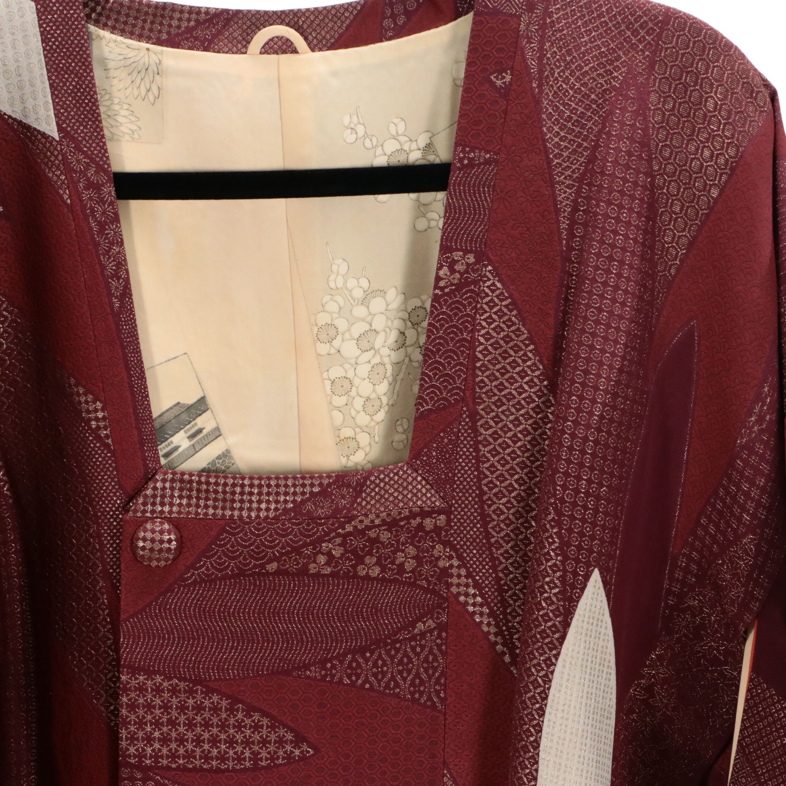 Japanese Michiyuki Jackets in Chirimen Silk and Silk Jacquard