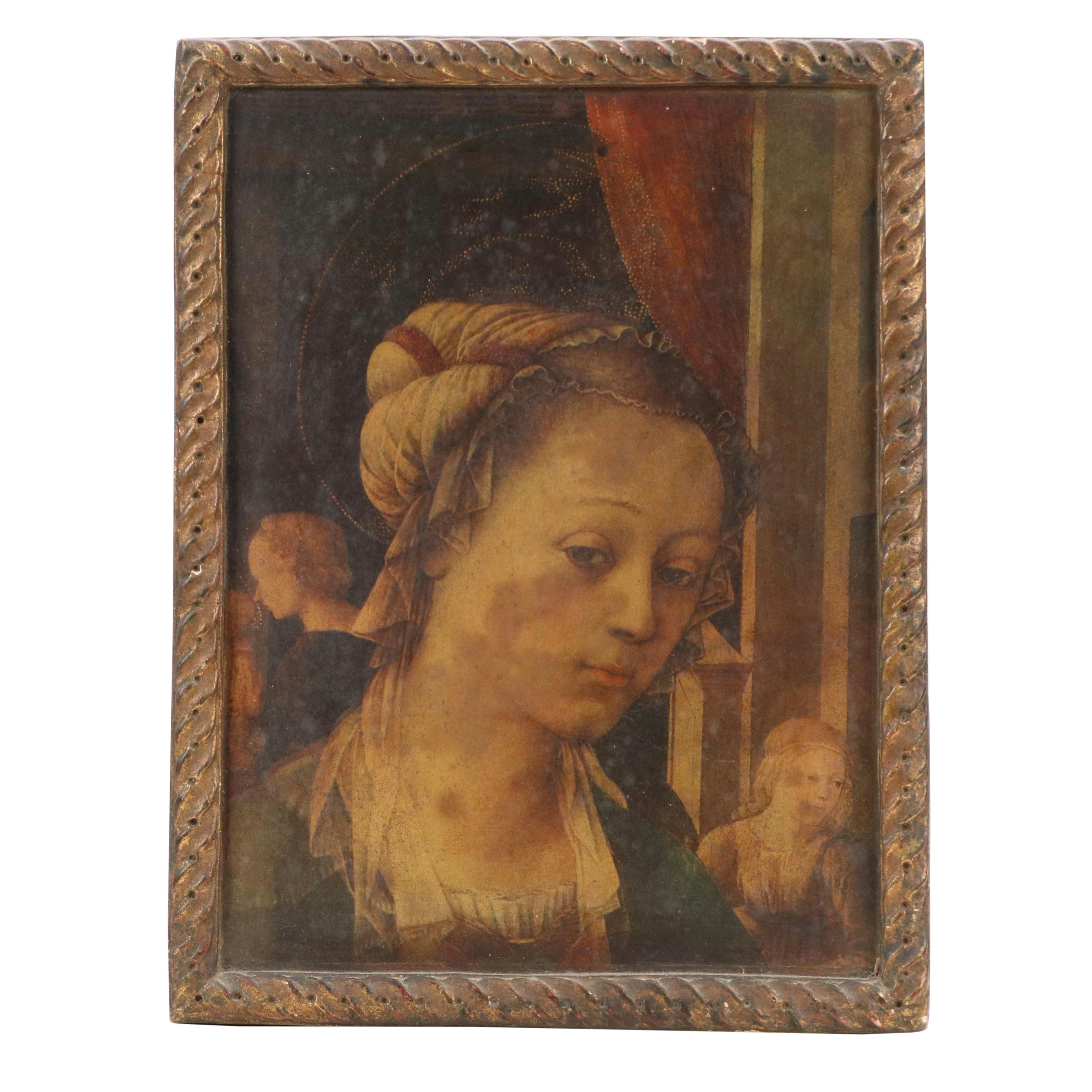 Giclée Detail of "Bartolini Tondo" After Filippo Lippi