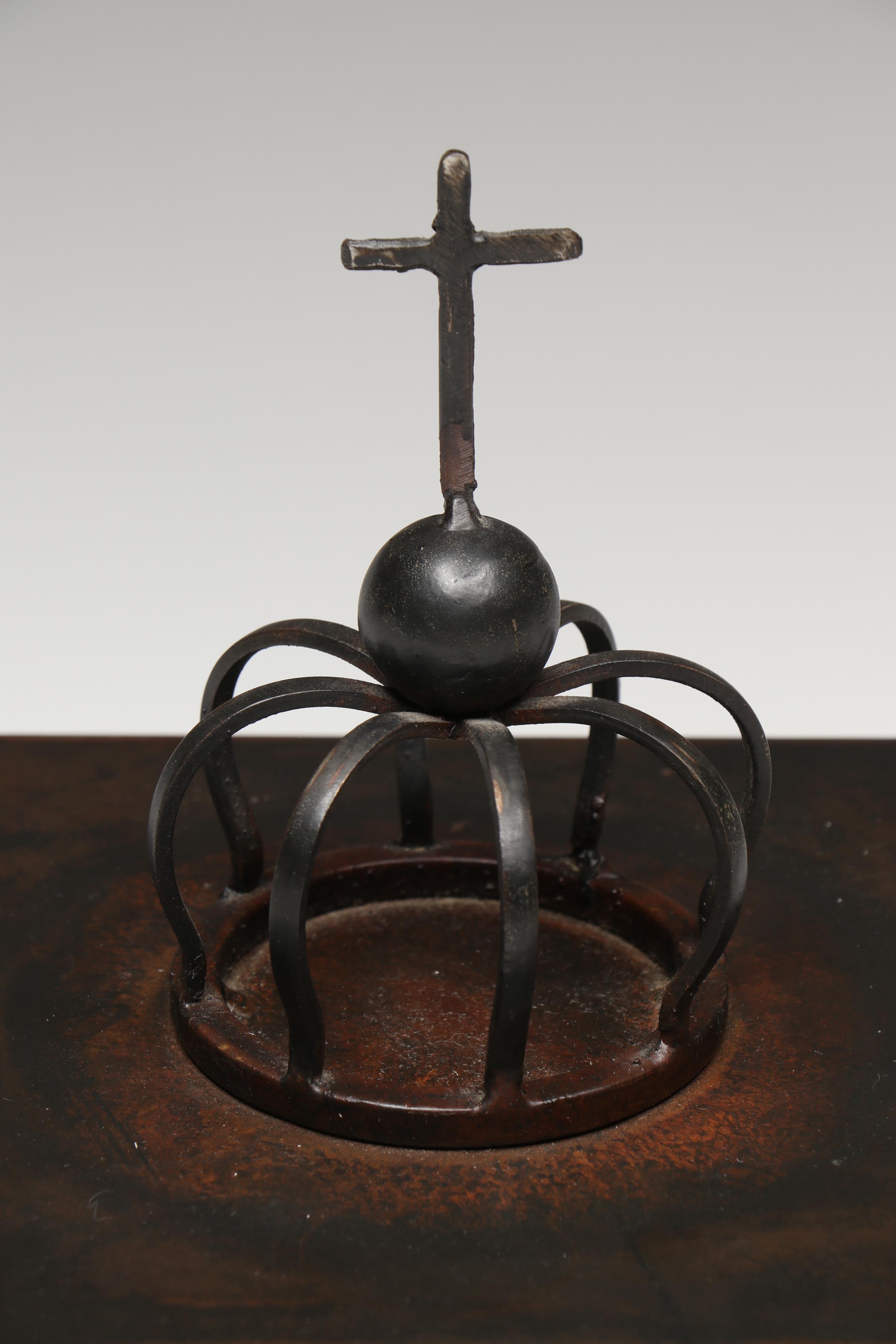 Jan Barboglio Carlotta Iron Box with Byzantium Style Agnus Dei Figurine