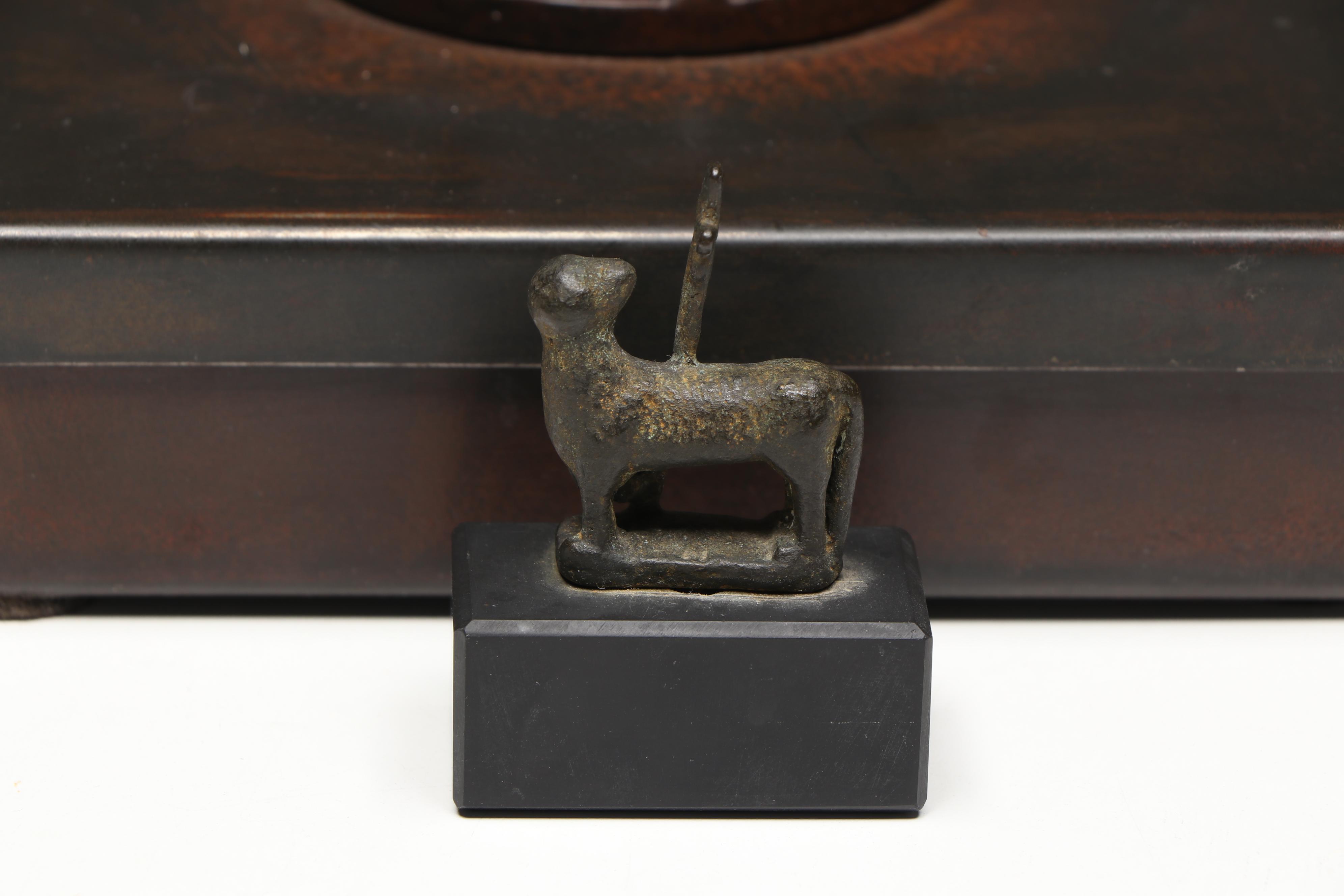 Jan Barboglio Carlotta Iron Box with Byzantium Style Agnus Dei Figurine