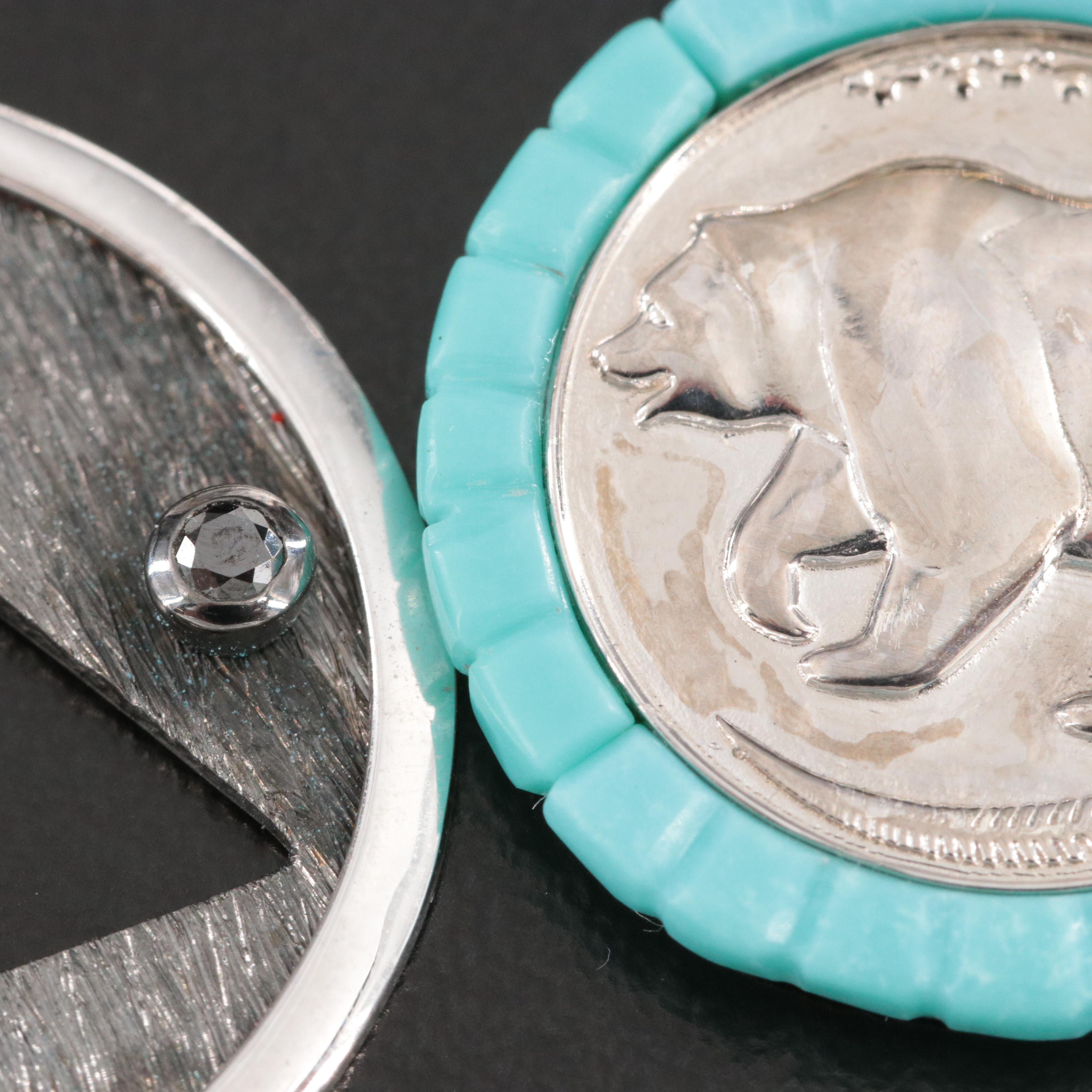 Sheryl Lowe Sterling Pendants Including "Mr. Lowe", Turquoise, and Crosses