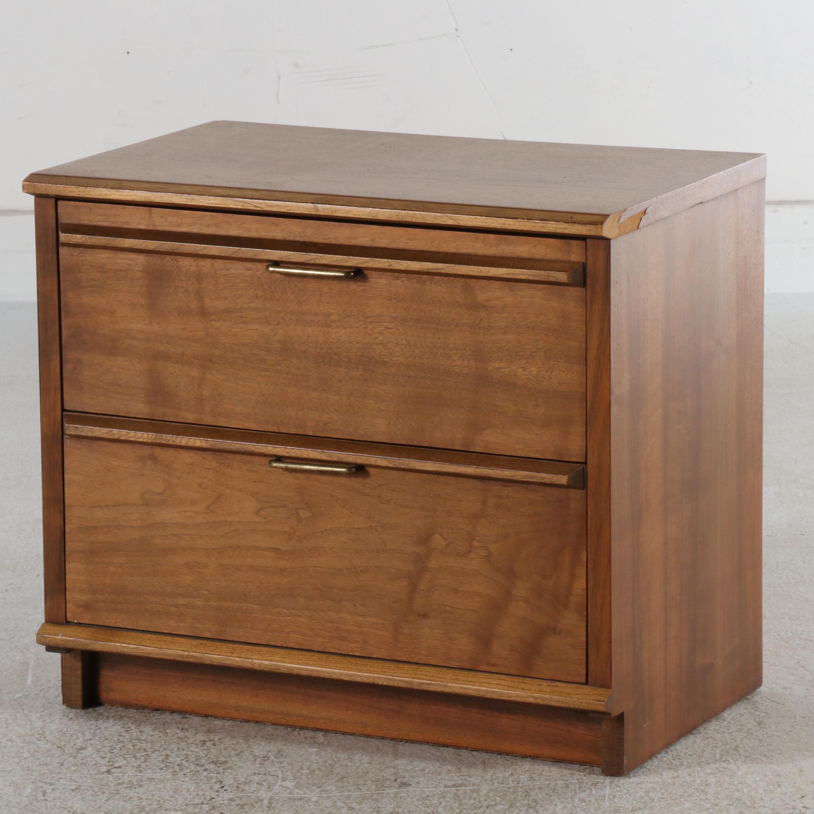 Lane Mid Century Modern Style Headbaord and Nightstand