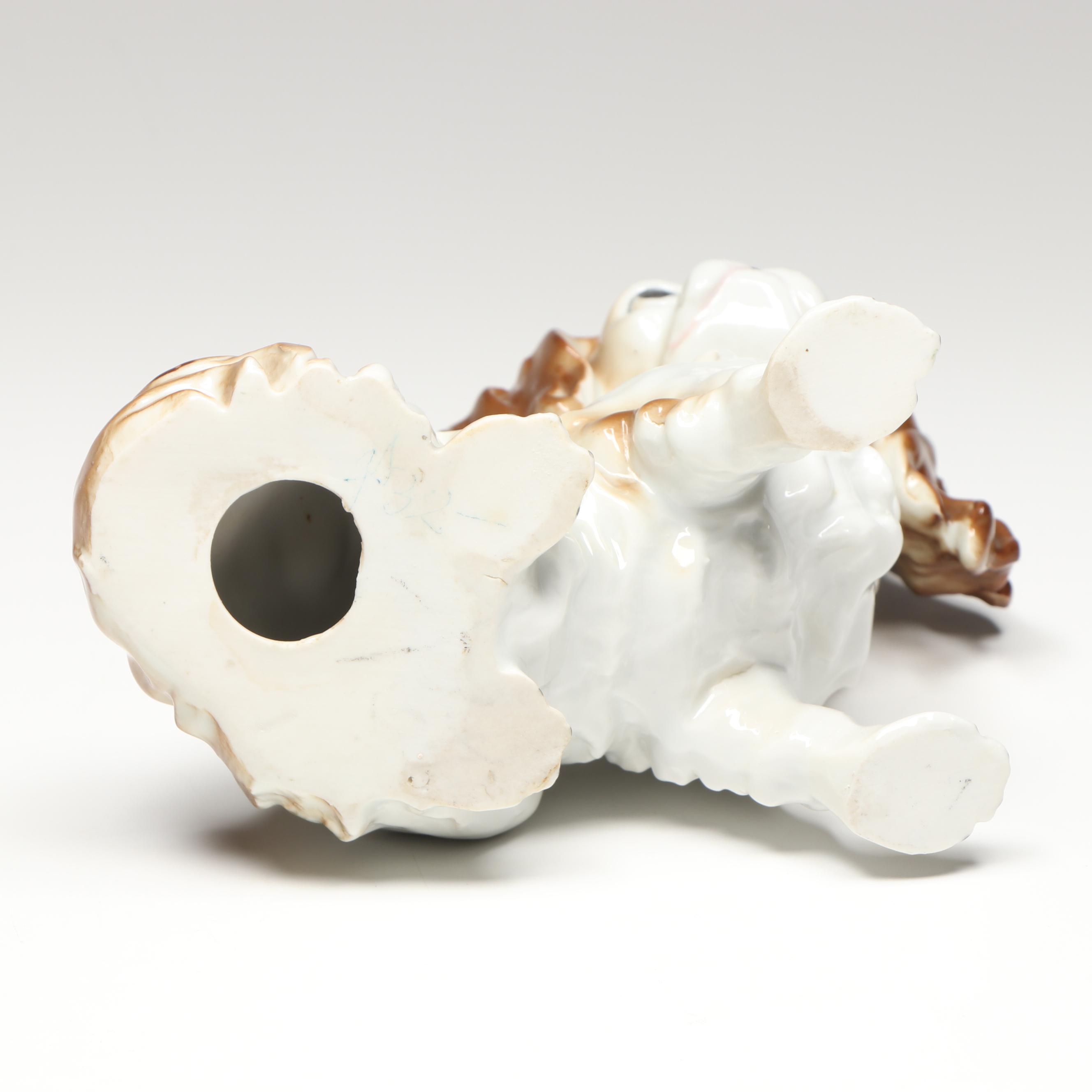 Staffordshire Style Porcelain Dogs, Porcelain Cat, and Porcelain Cocker Spaniel