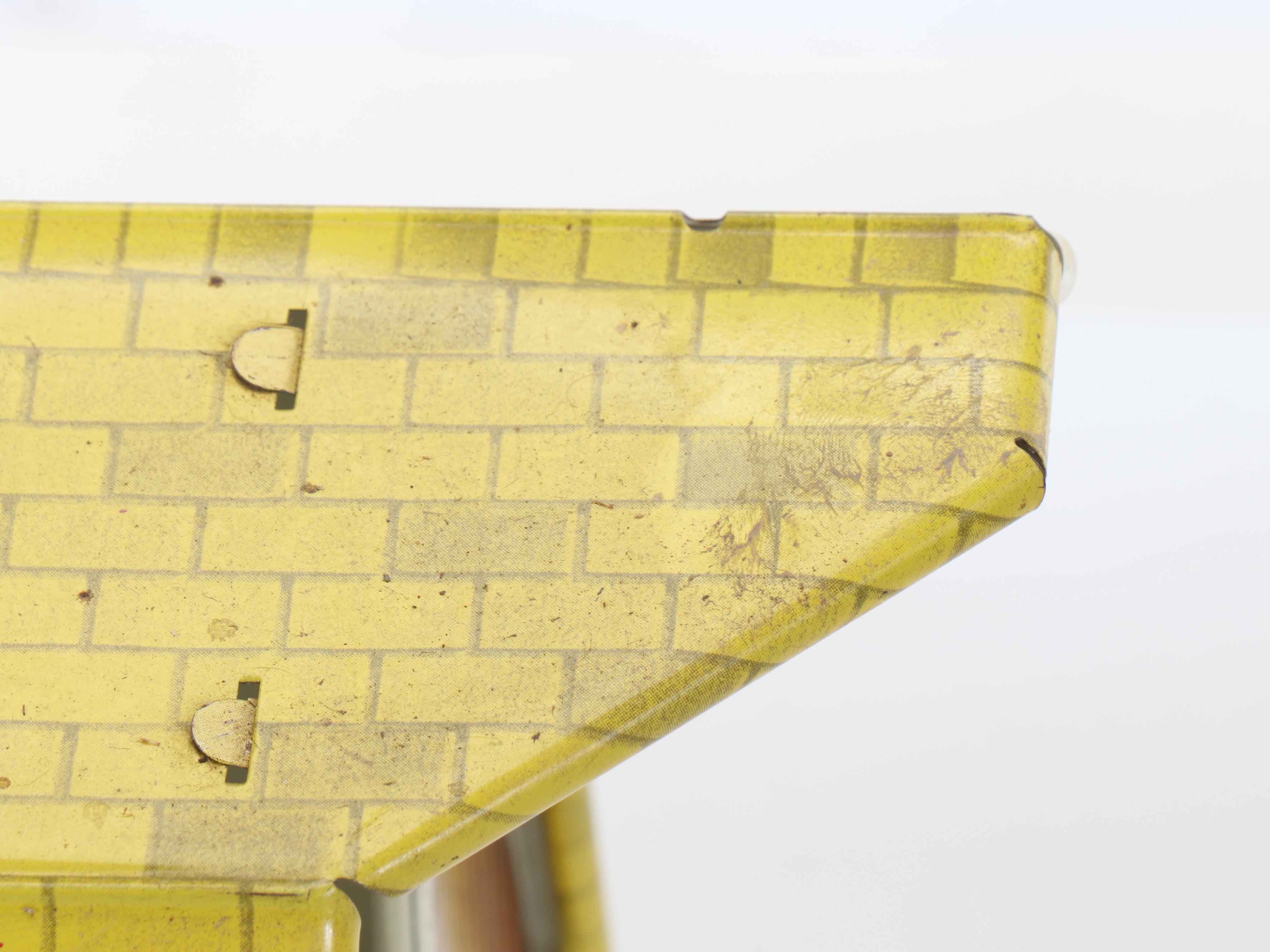 Vintage Marx Tin Litho Toy Service Station with Other Aircraft Carrier with Barn