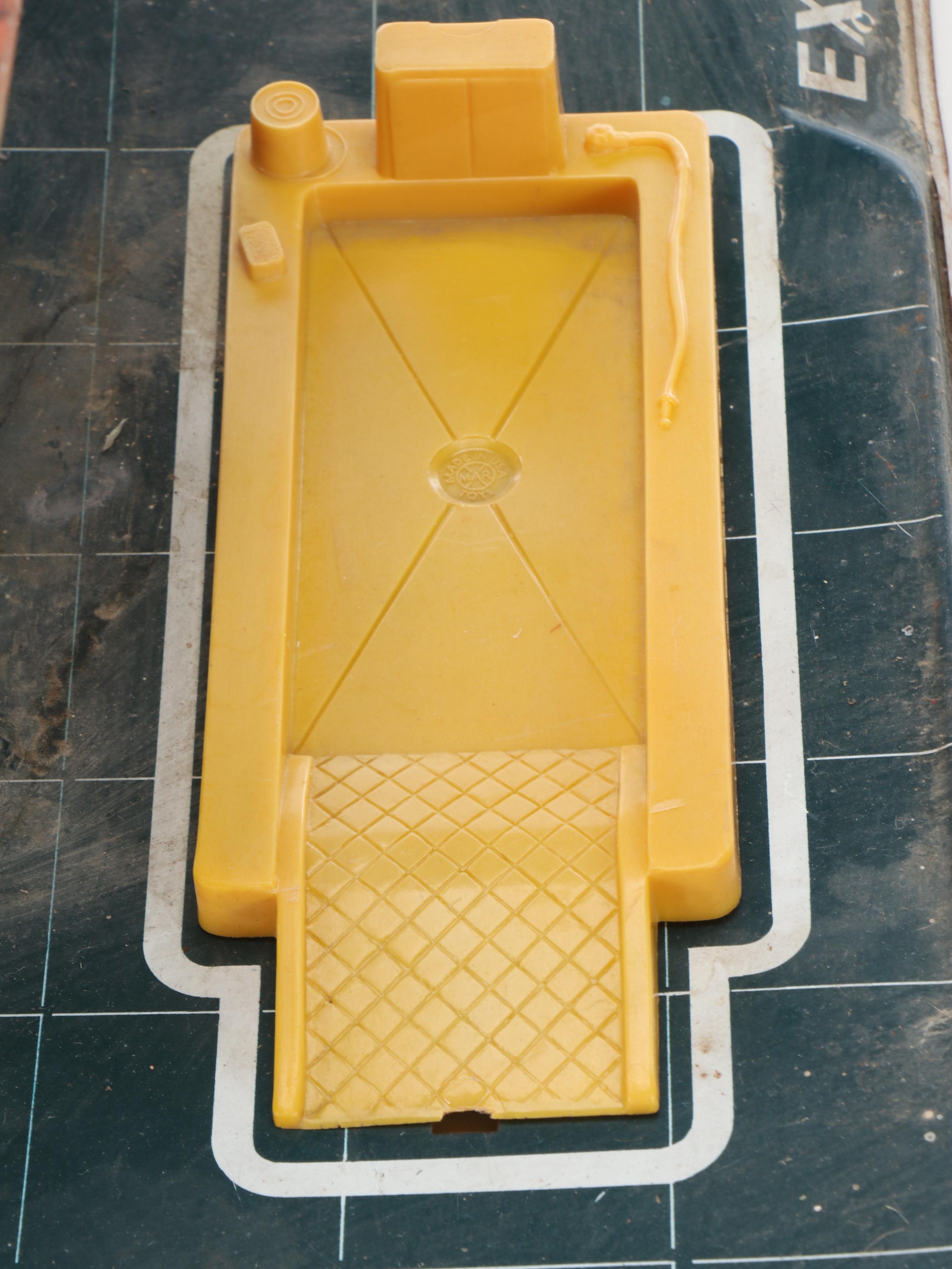 Vintage Marx Tin Litho Toy Service Station with Other Aircraft Carrier with Barn