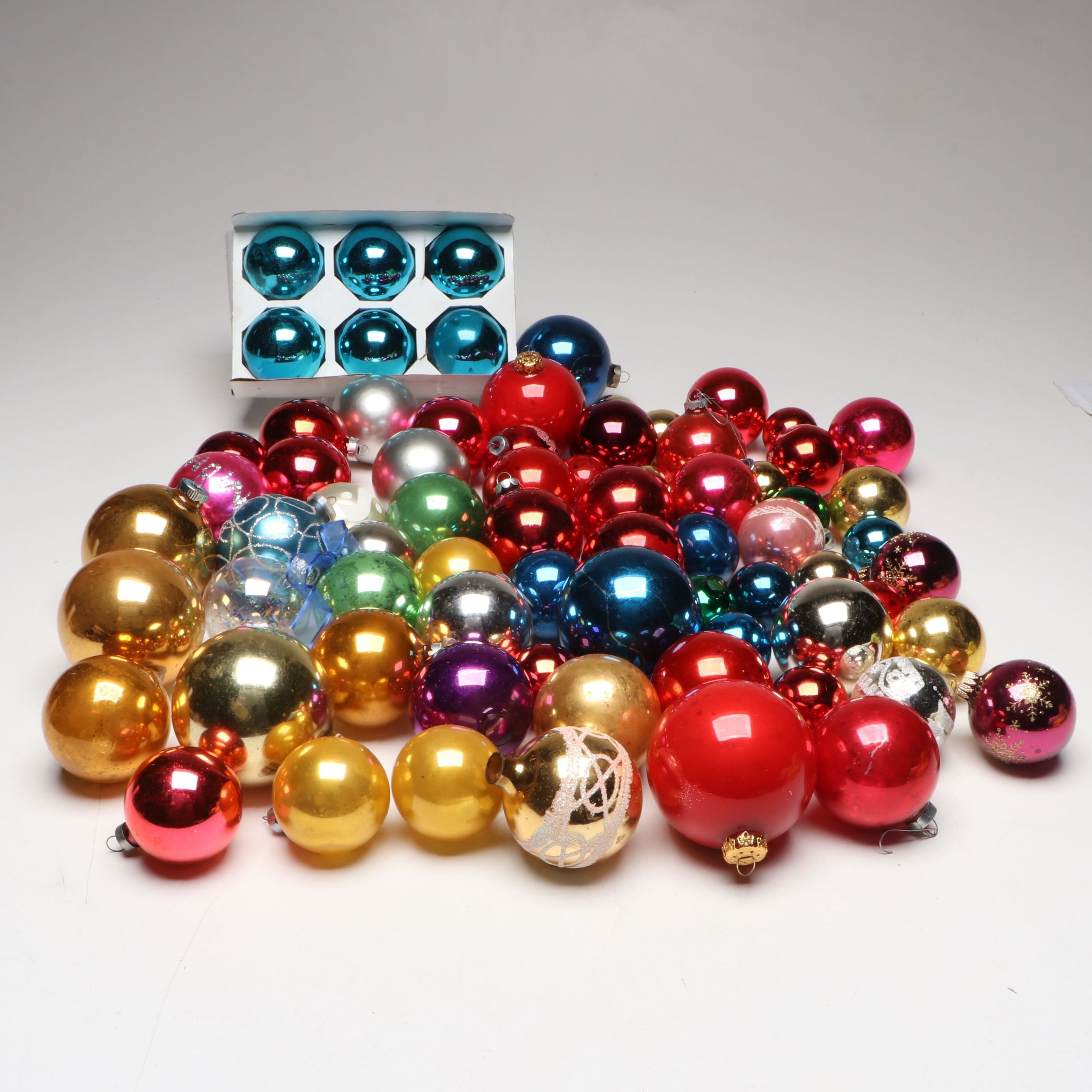 Shiny Brite and Other Vintage Glass Christmas Tree Ornaments