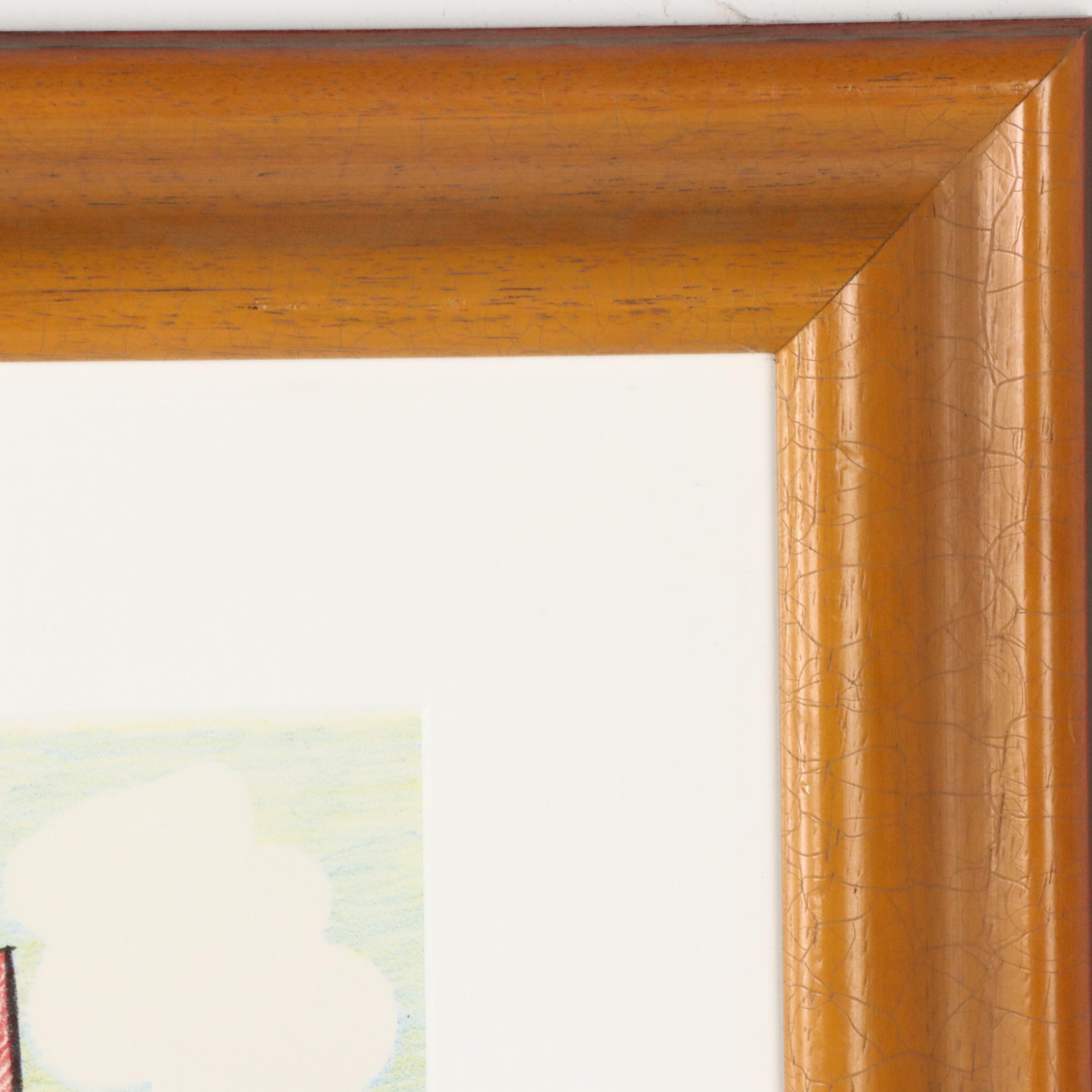 Red Grooms Color Lithograph "Mayor Byrne's Mile of Sculpture," 1982