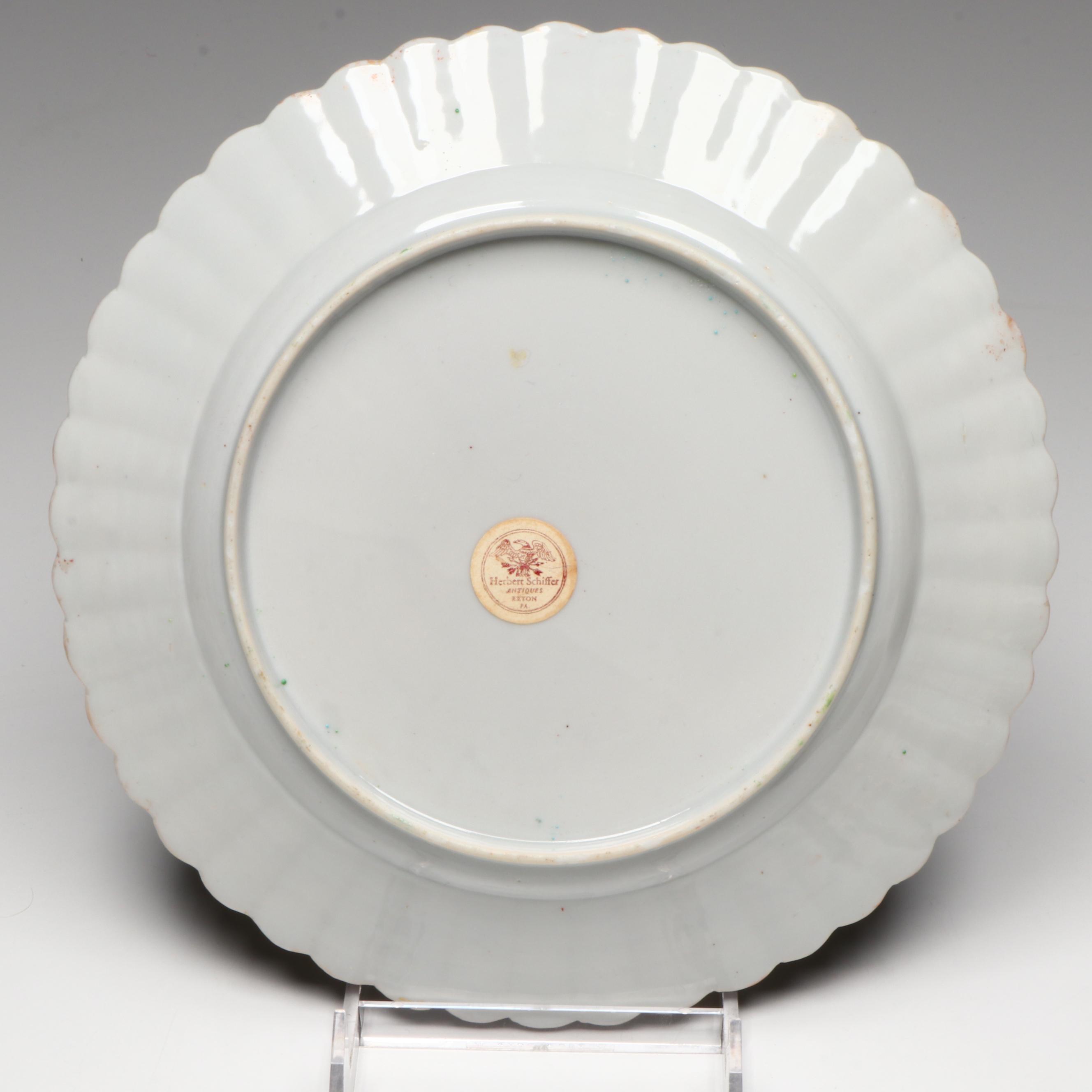 Antique Chinese Export Qing Dynasty Rose Medallion and Floral Porcelain Plates