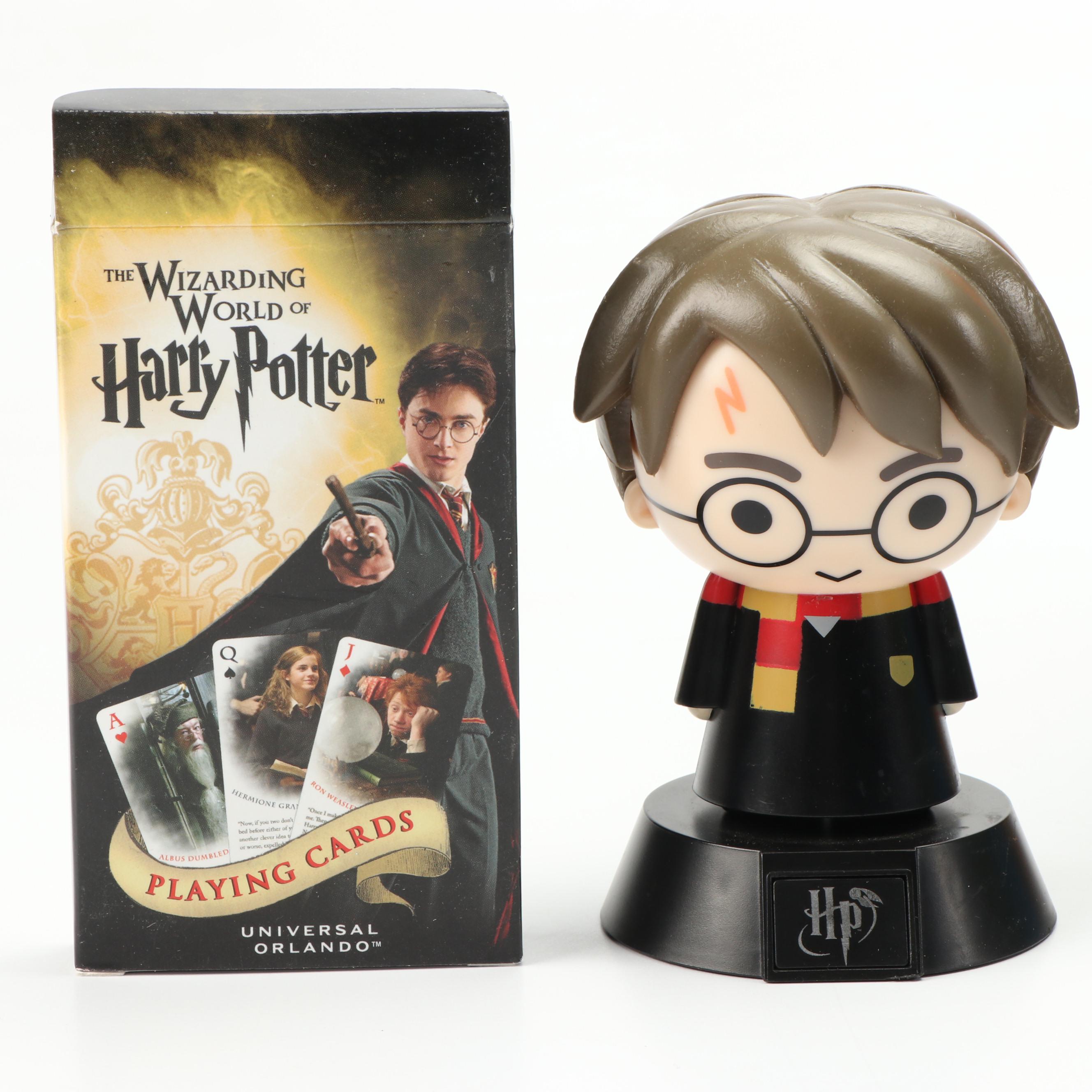 First American Edition "Harry Potter" Complete Series, Playing Cards and Figure