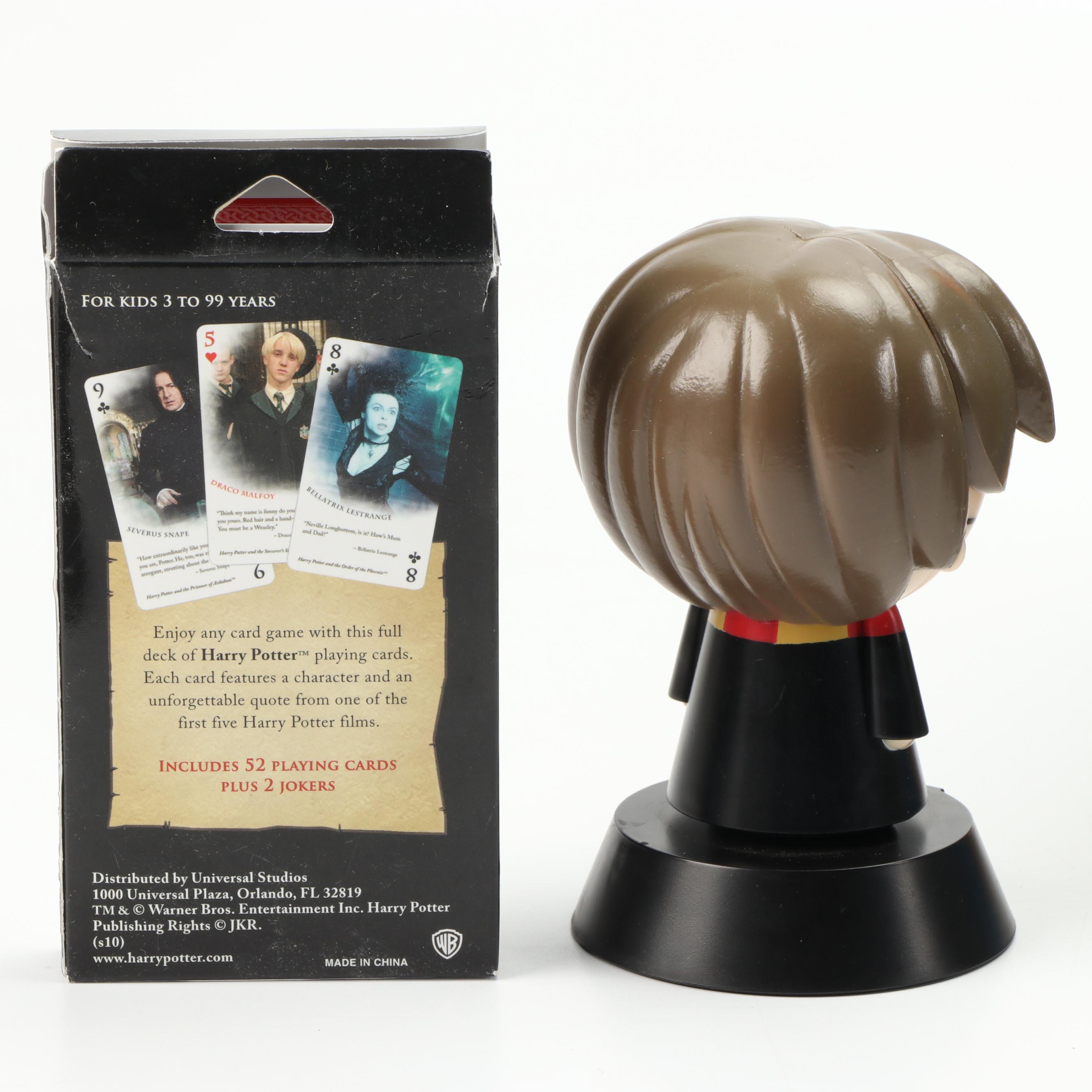 First American Edition "Harry Potter" Complete Series, Playing Cards and Figure