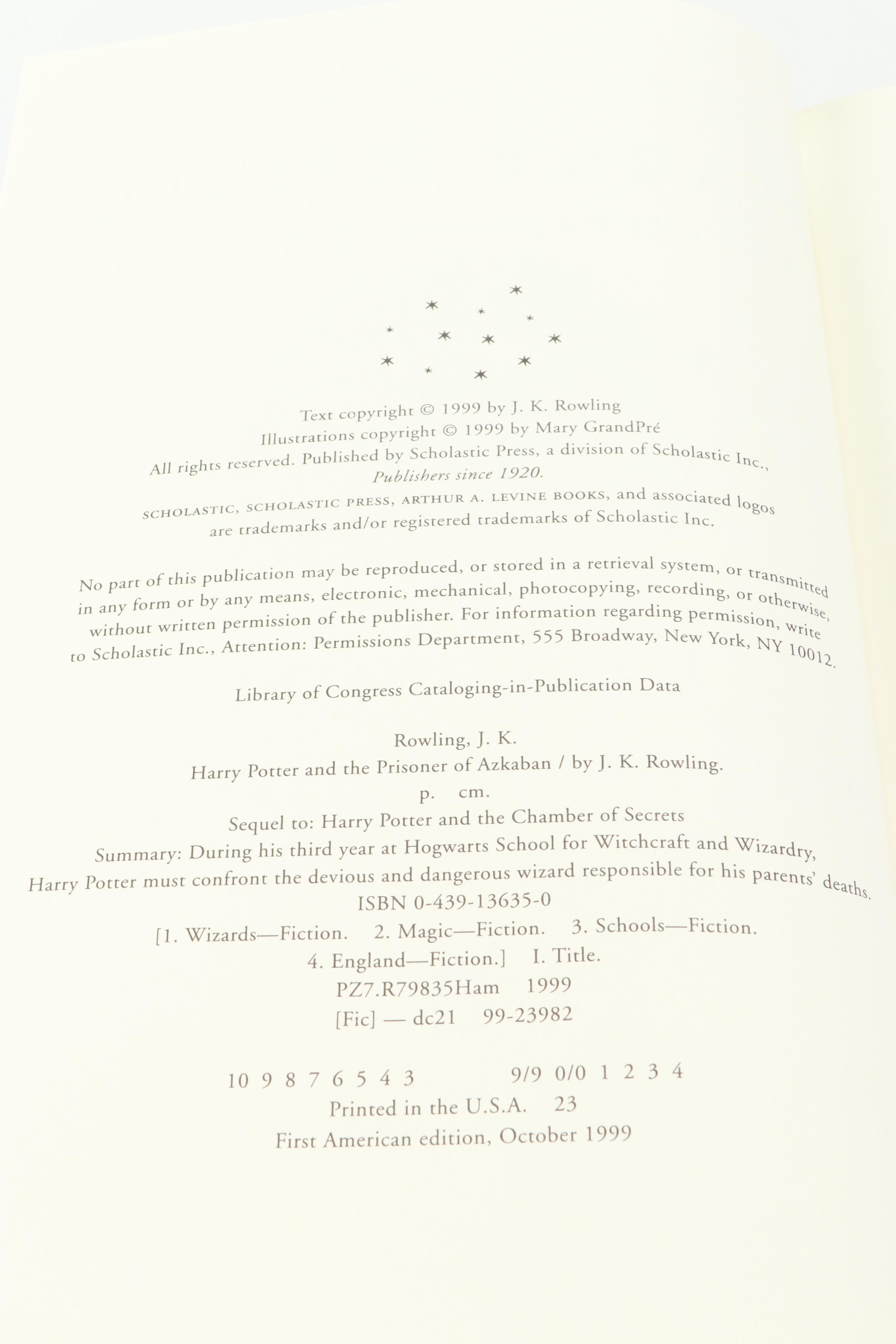 First American Edition "Harry Potter" Complete Series, Playing Cards and Figure