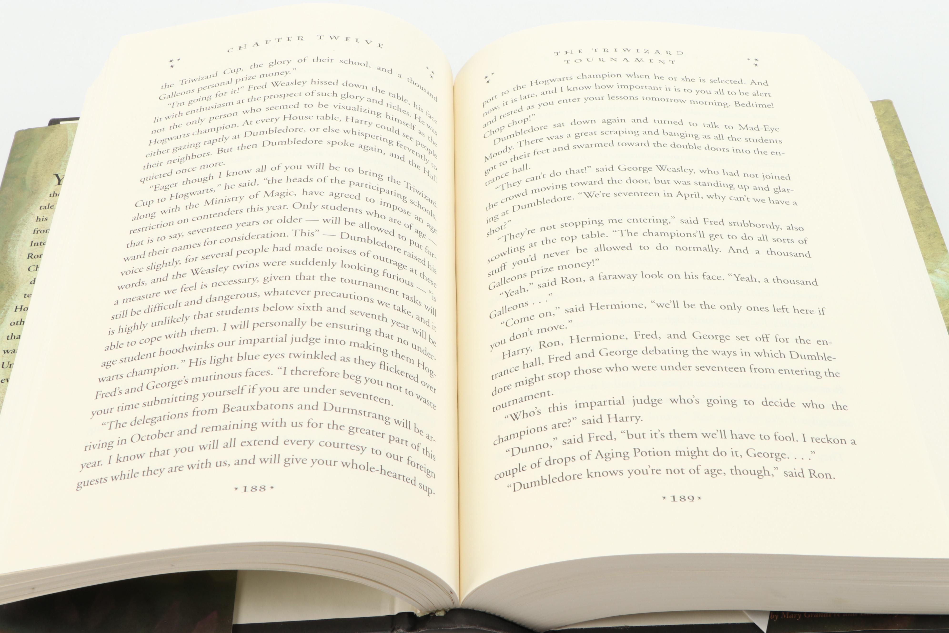 First American Edition "Harry Potter" Complete Series, Playing Cards and Figure