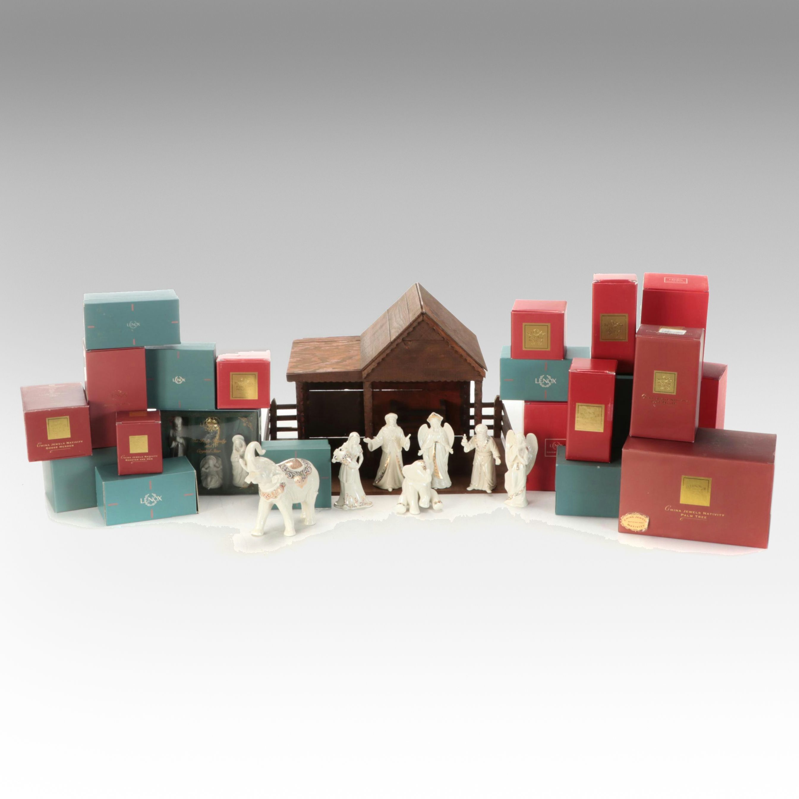 Lenox China Jewels Collection Nativity Figurines and Lenox Holiday Figurines