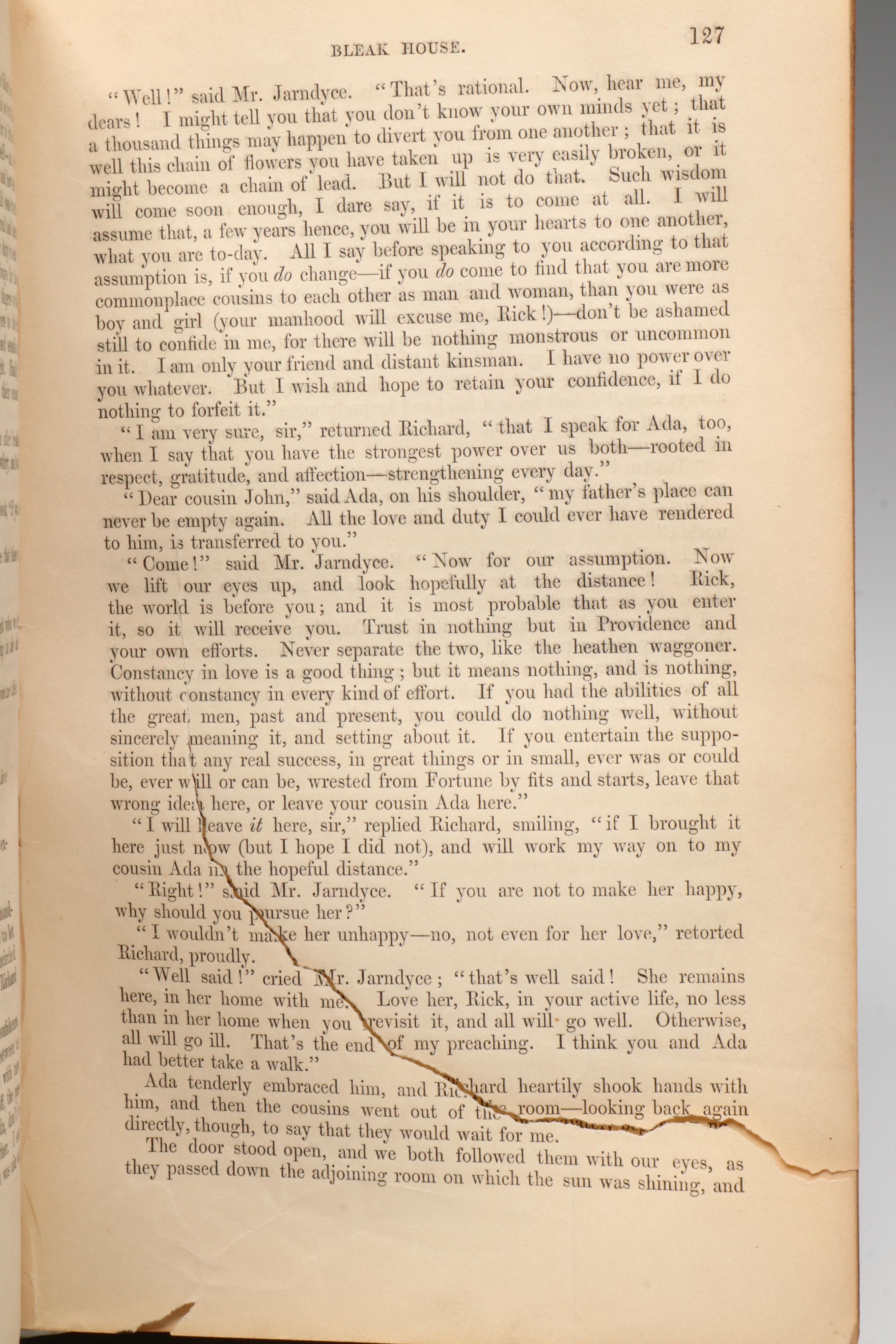 First Edition "Bleak House" by Charles Dickens, 1853