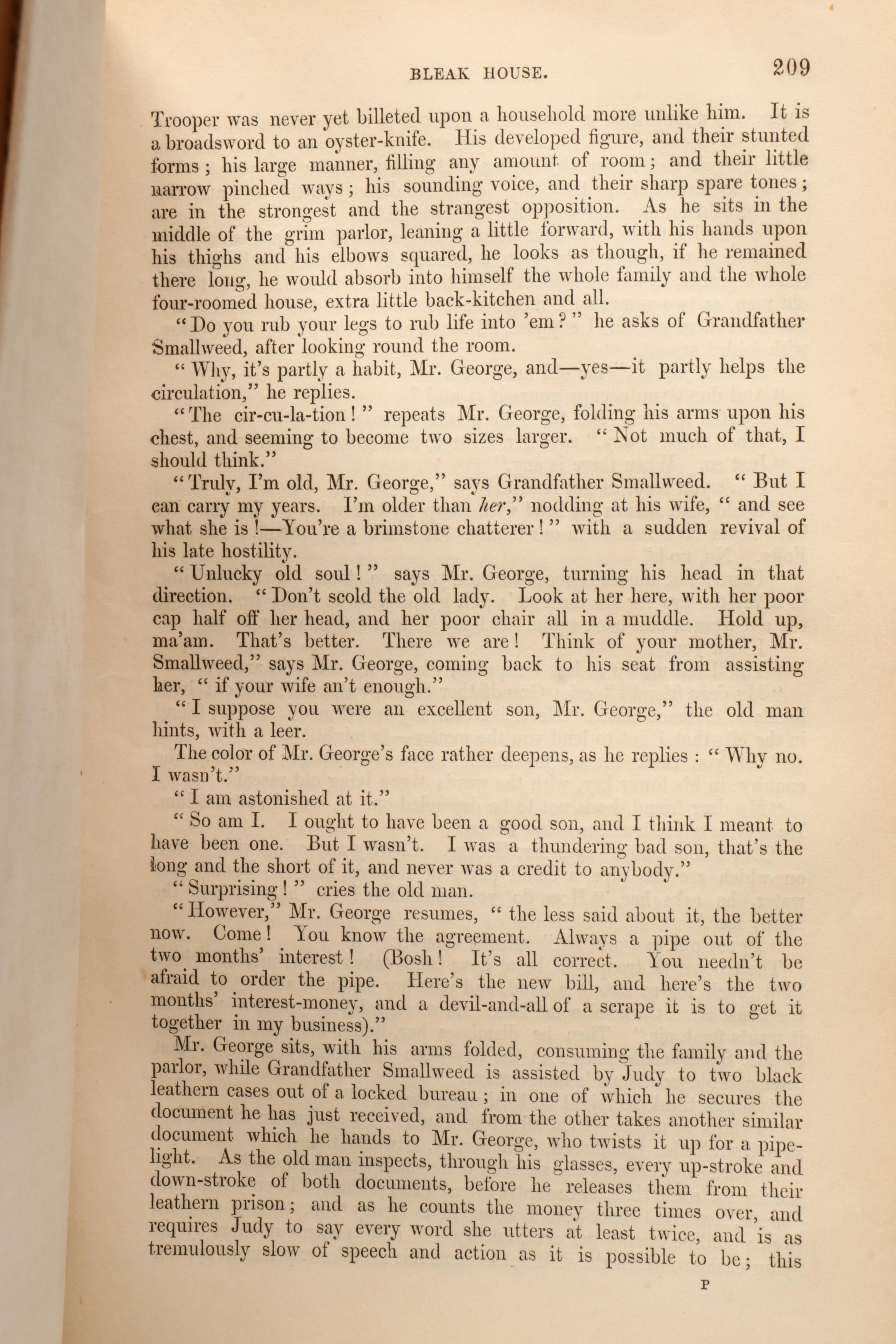 First Edition "Bleak House" by Charles Dickens, 1853