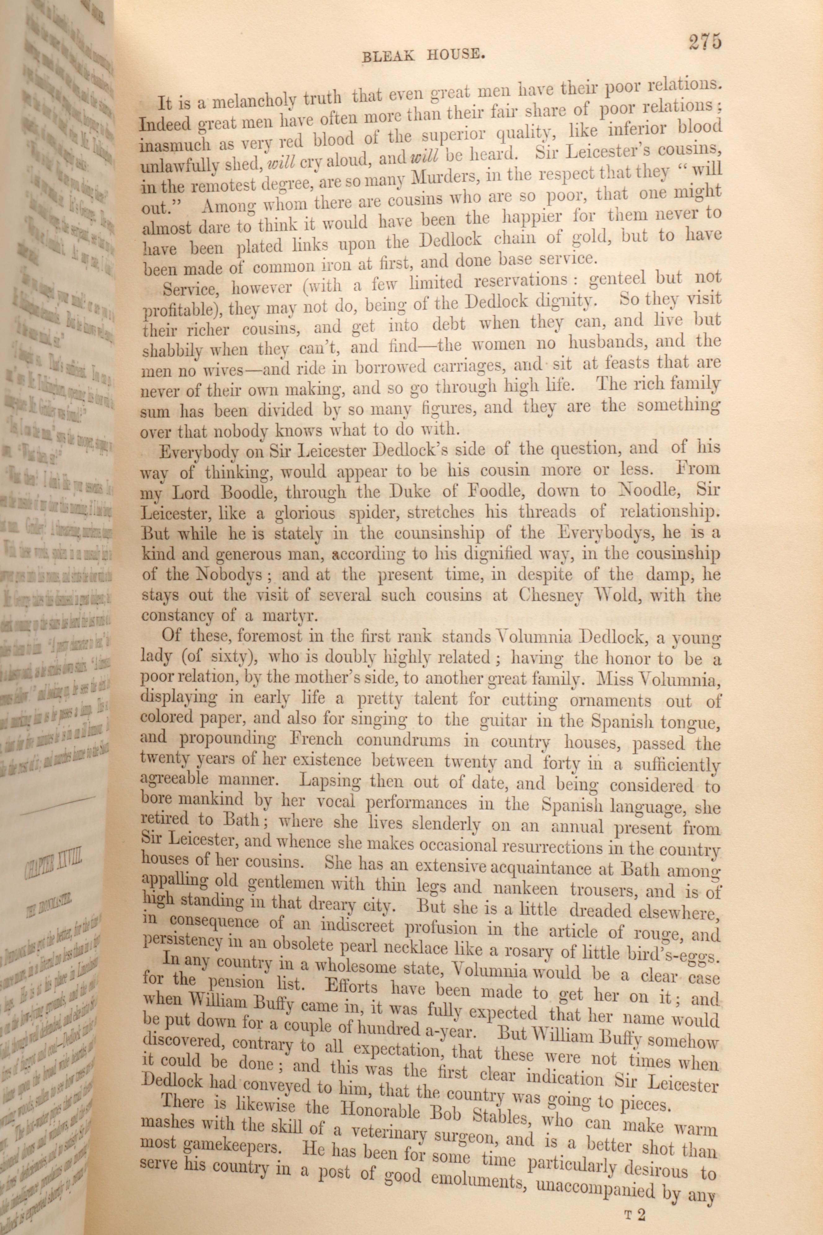 First Edition "Bleak House" by Charles Dickens, 1853