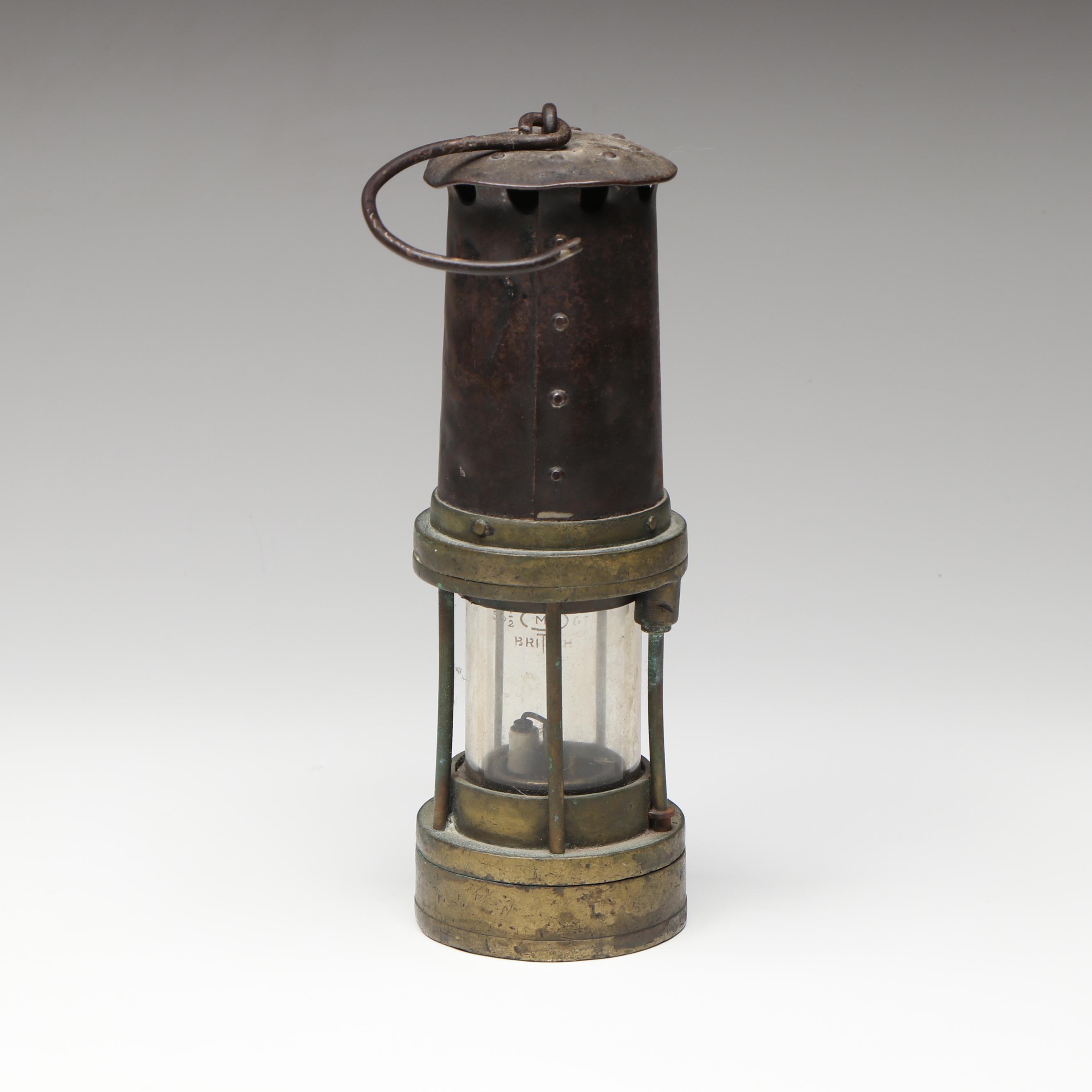 Vintage Thomas and Williams Brass 284 Miner's Lantern