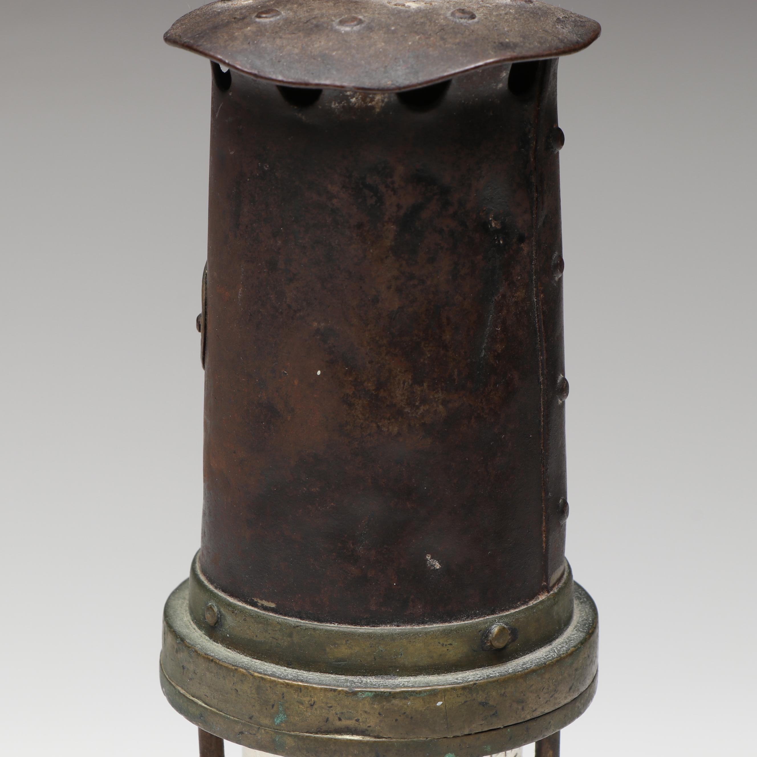 Vintage Thomas and Williams Brass 284 Miner's Lantern