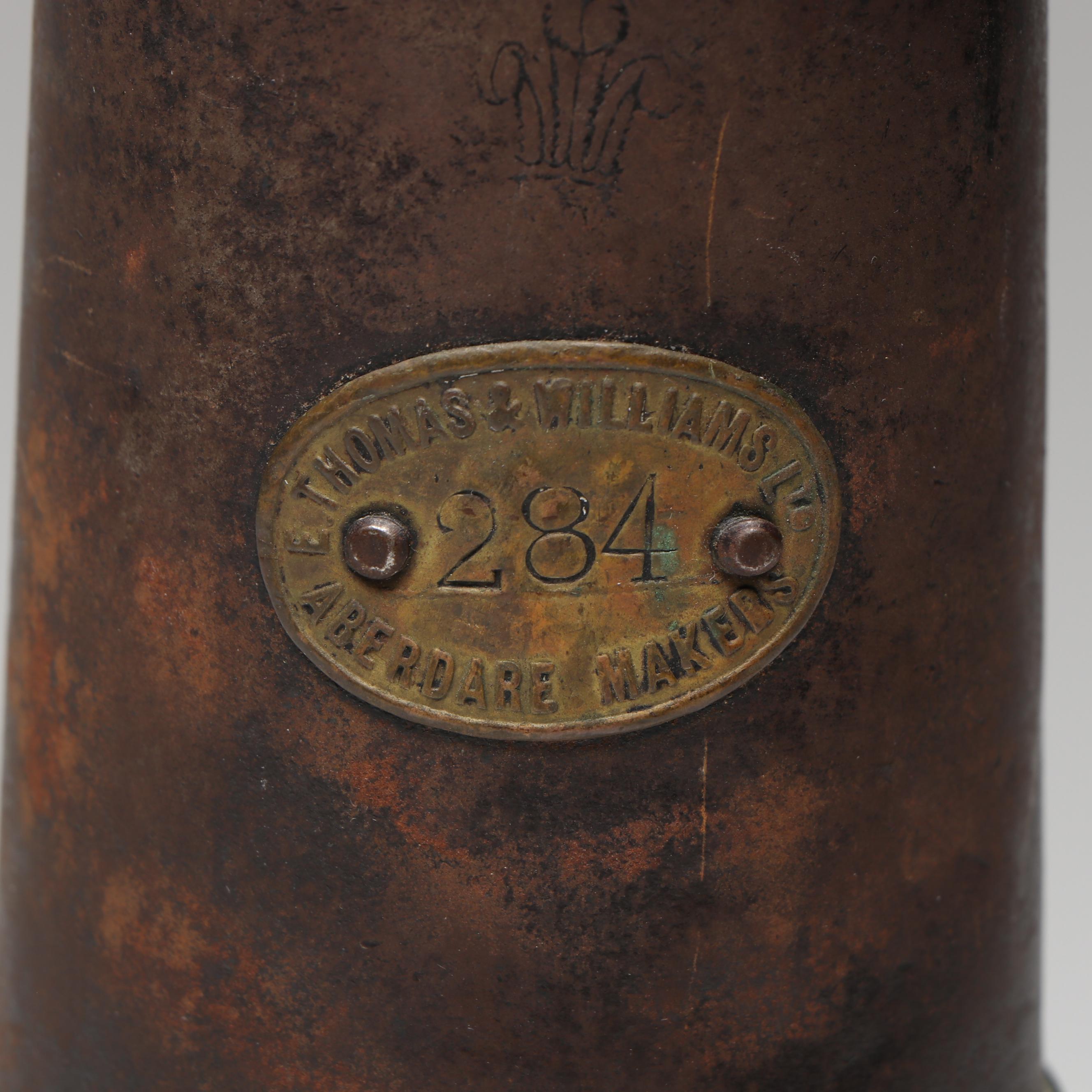 Vintage Thomas and Williams Brass 284 Miner's Lantern