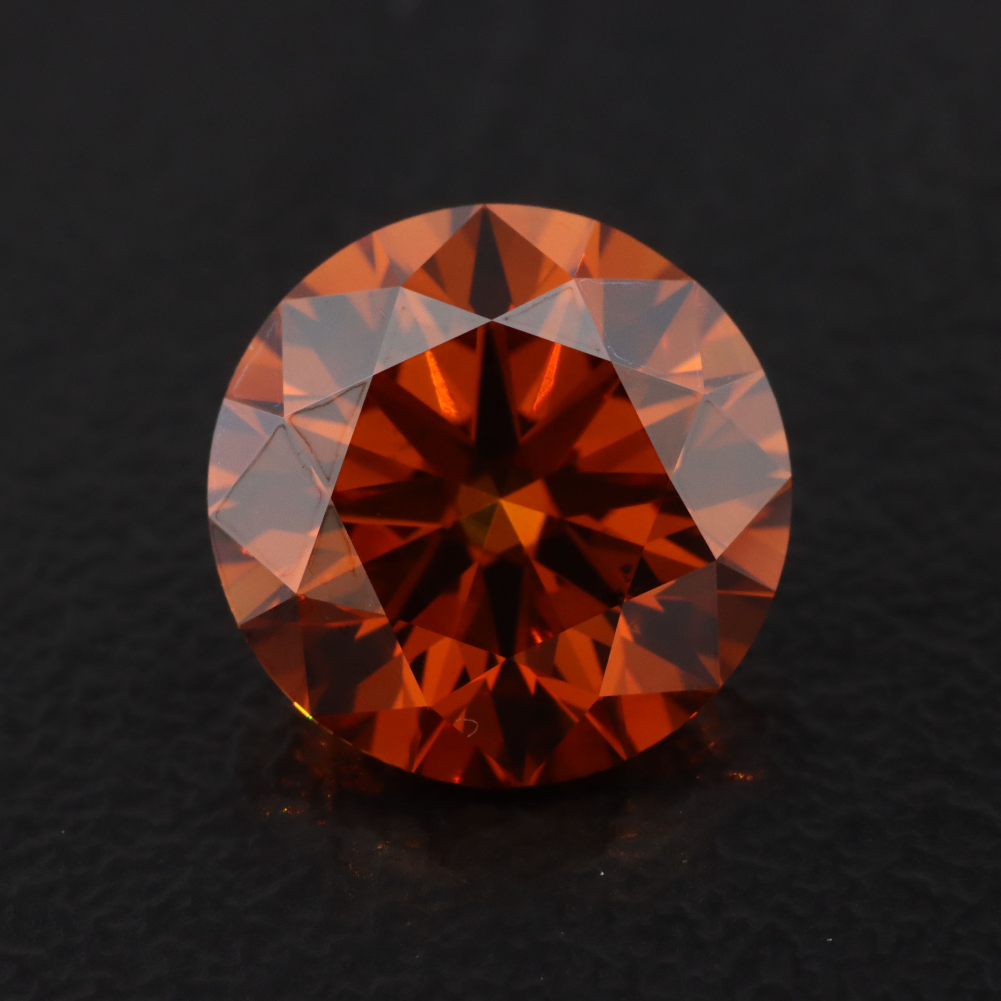 Loose 2.96 CT Fancy Vivid Orange Lab Grown Diamond with IGI Report