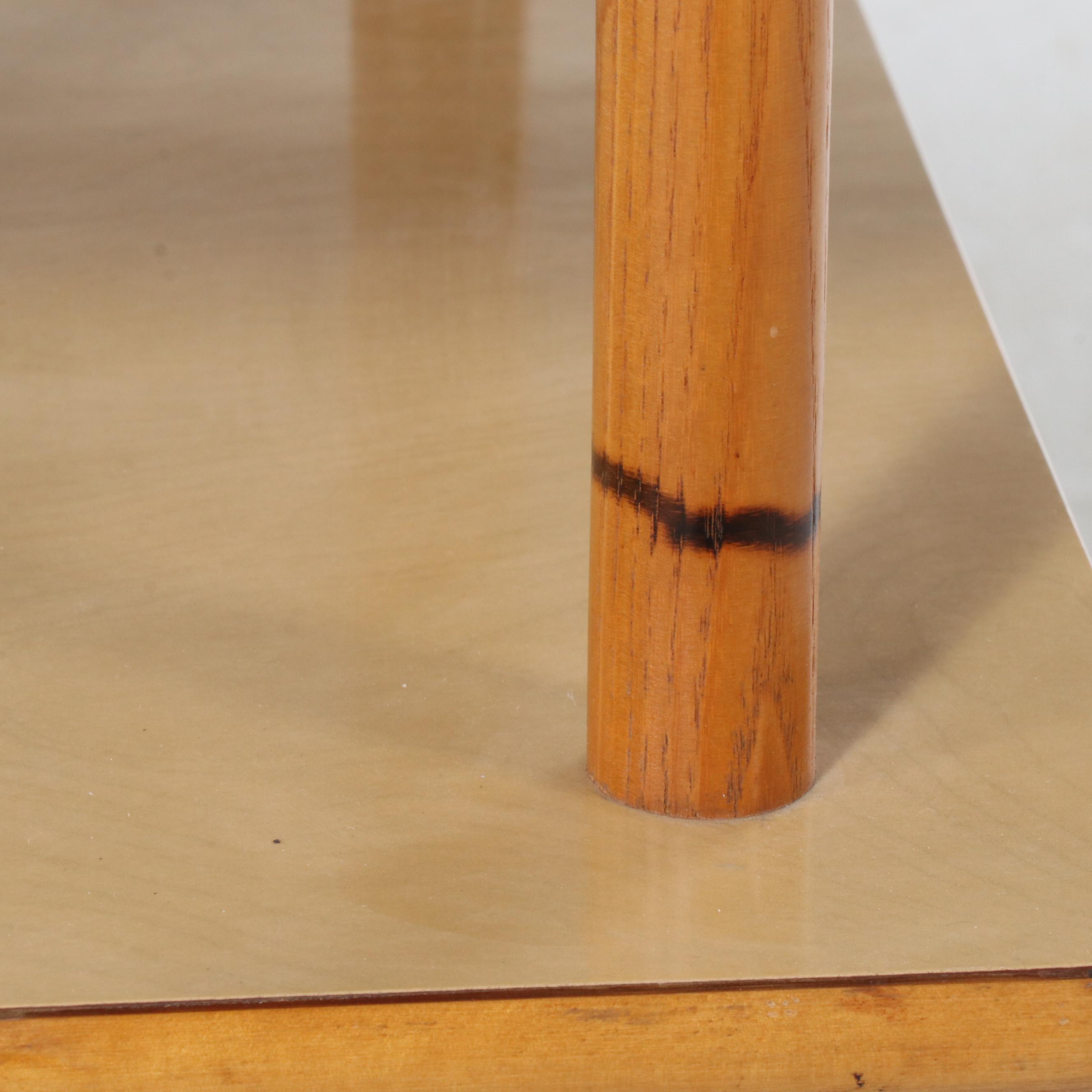 Heywood-Wakefield "Ashcraft" Two-Tiered Corner Table and End Table, Mid-20th C.