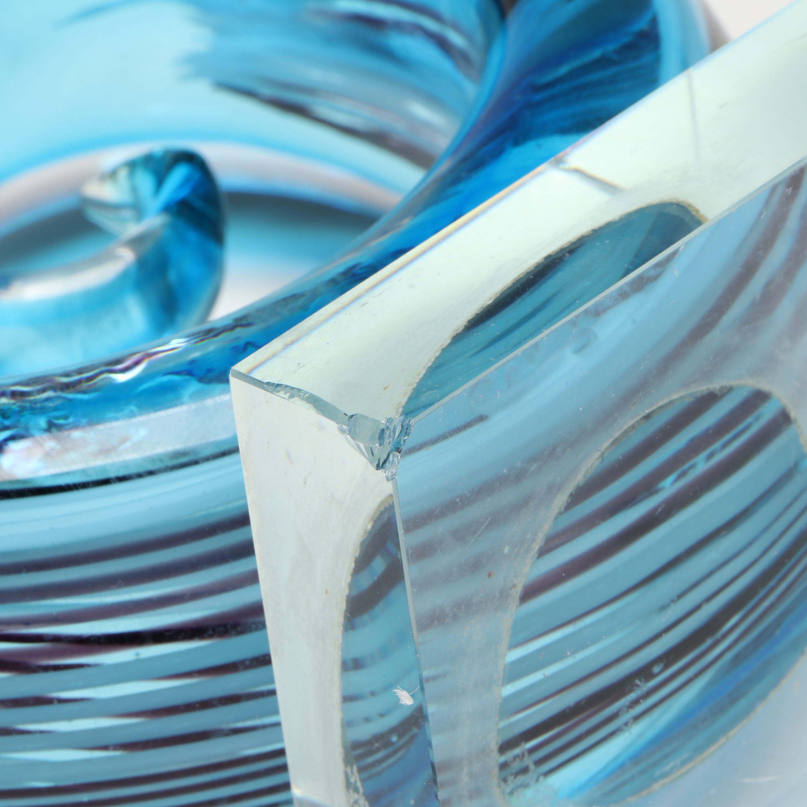 Murano Style Art Glass Swirled Sculptures