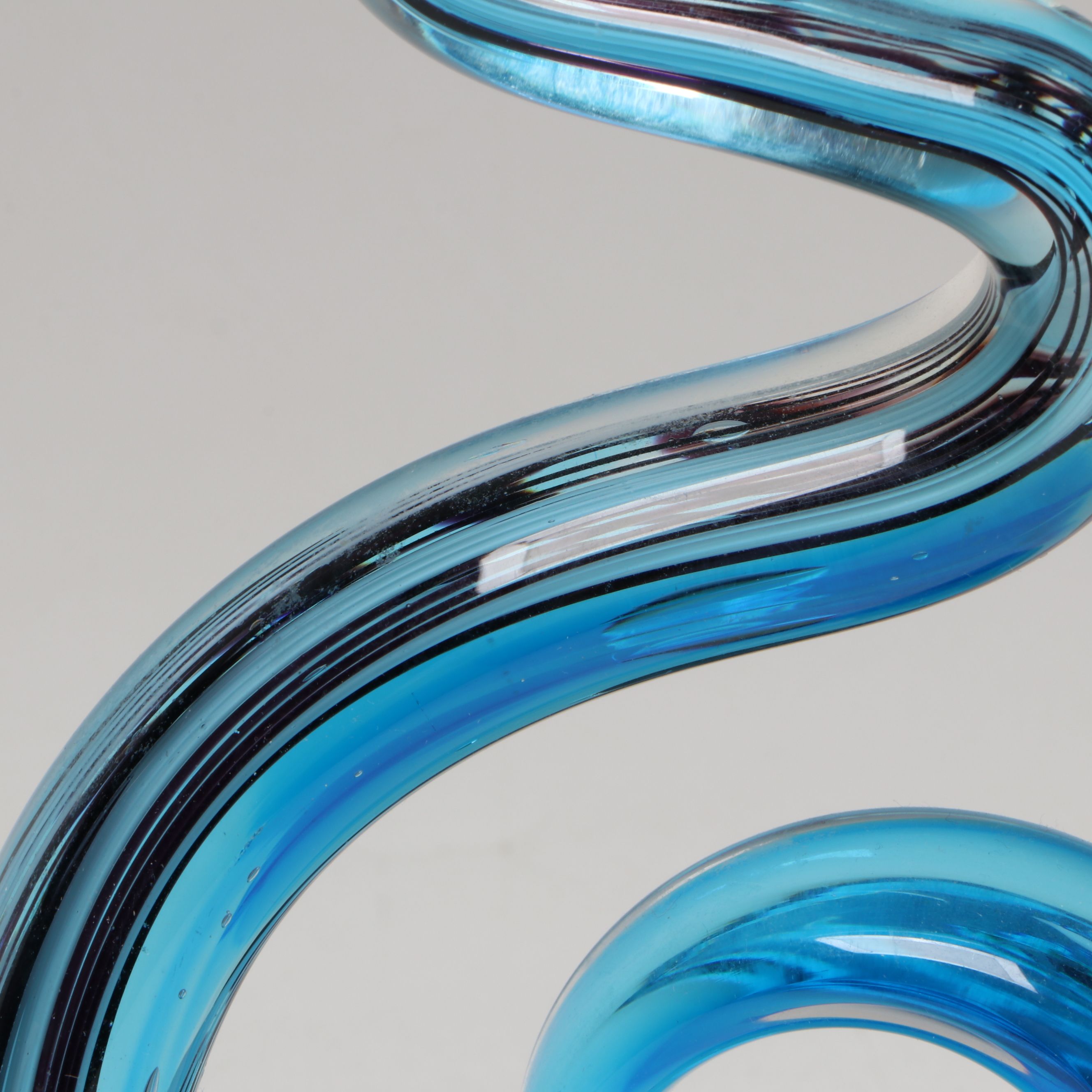 Murano Style Art Glass Swirled Sculptures