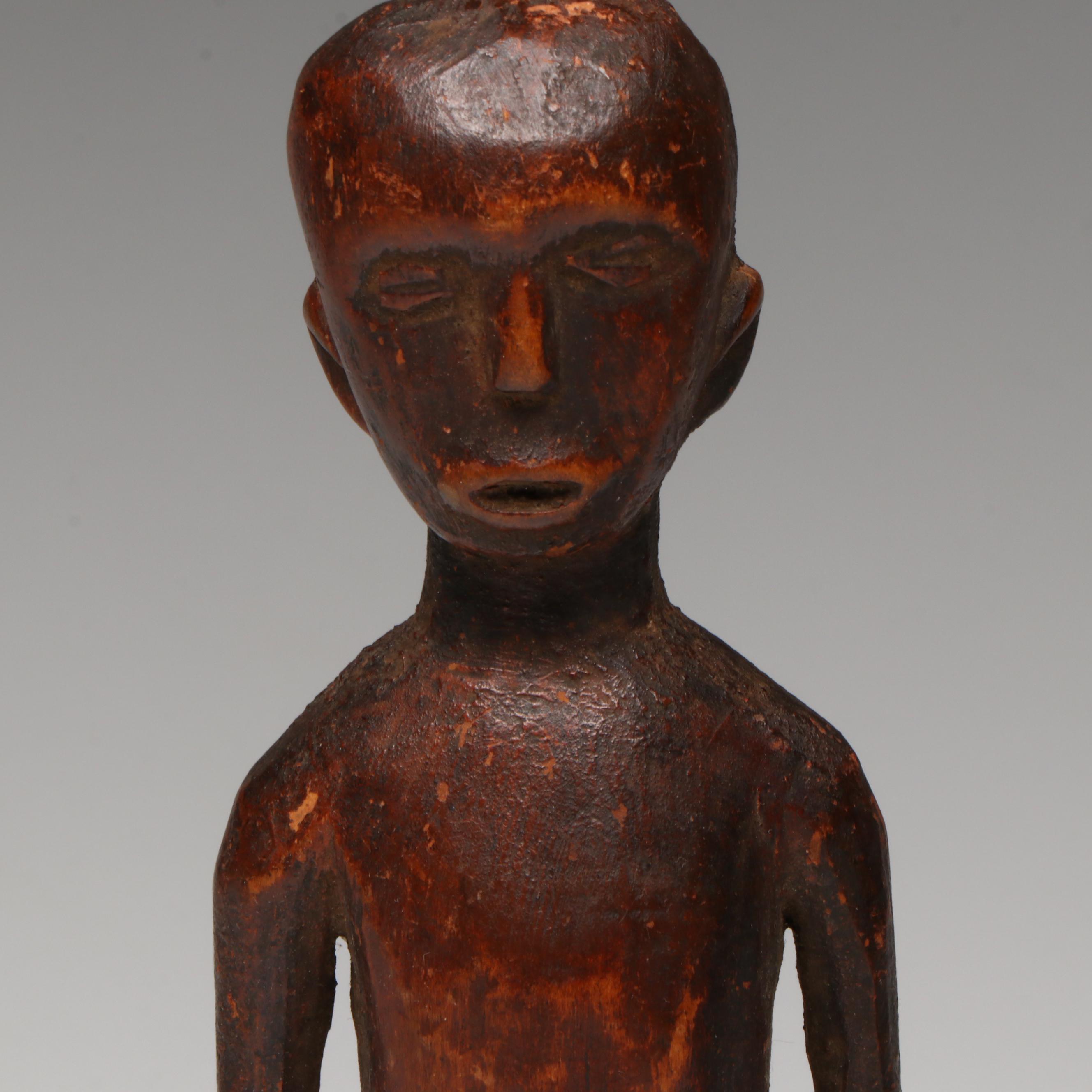 Antique/Vintage Congolese Bembe Figure, Luba "Kayase" Female Spirit Figure