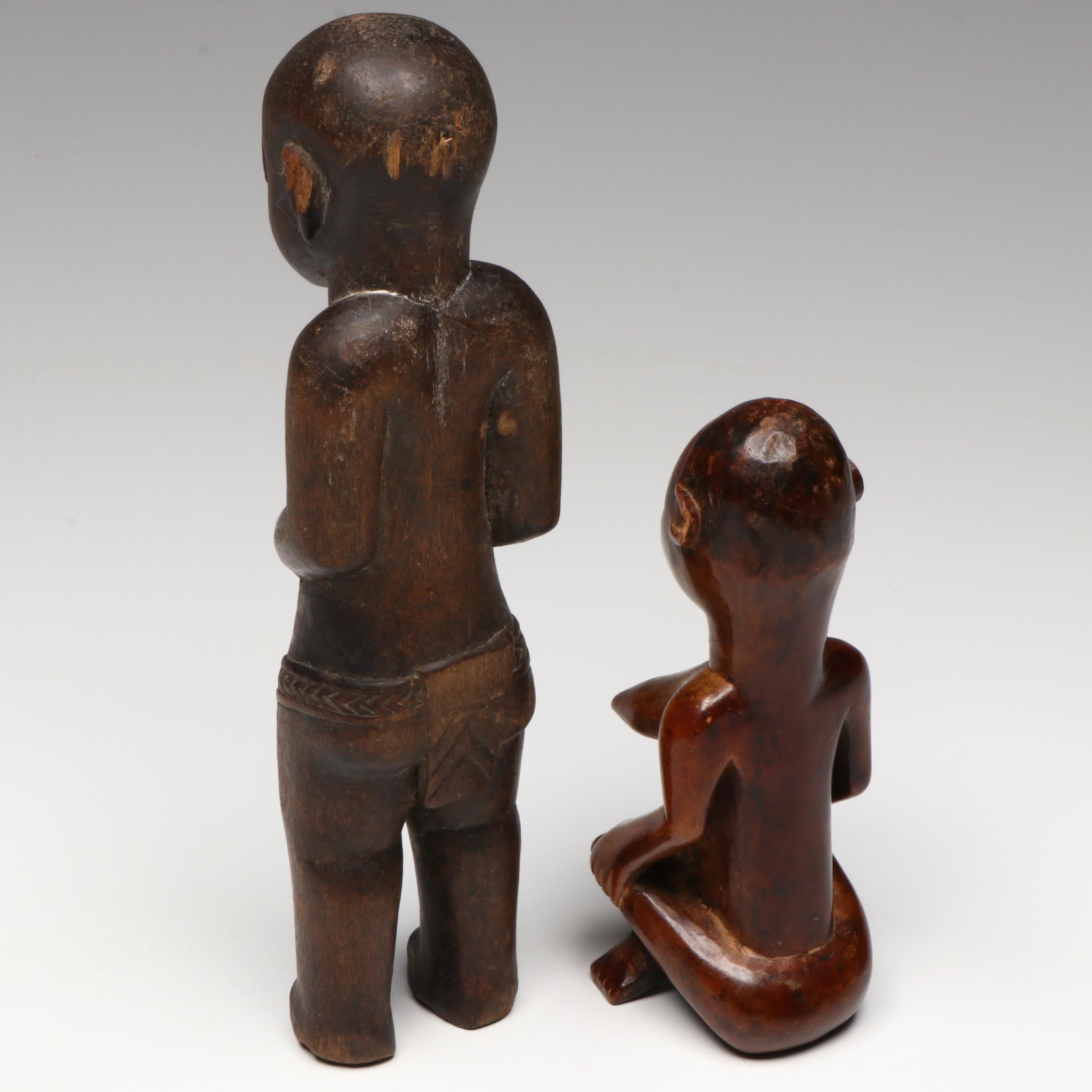 Antique/Vintage Congolese Bembe Figure, Luba "Kayase" Female Spirit Figure