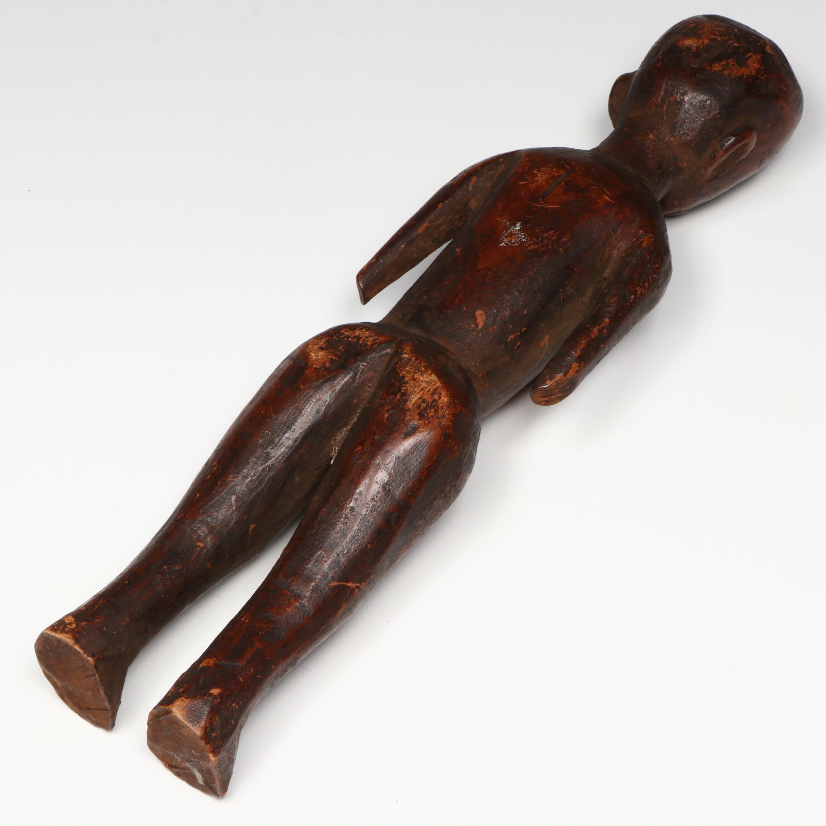 Antique/Vintage Congolese Bembe Figure, Luba "Kayase" Female Spirit Figure