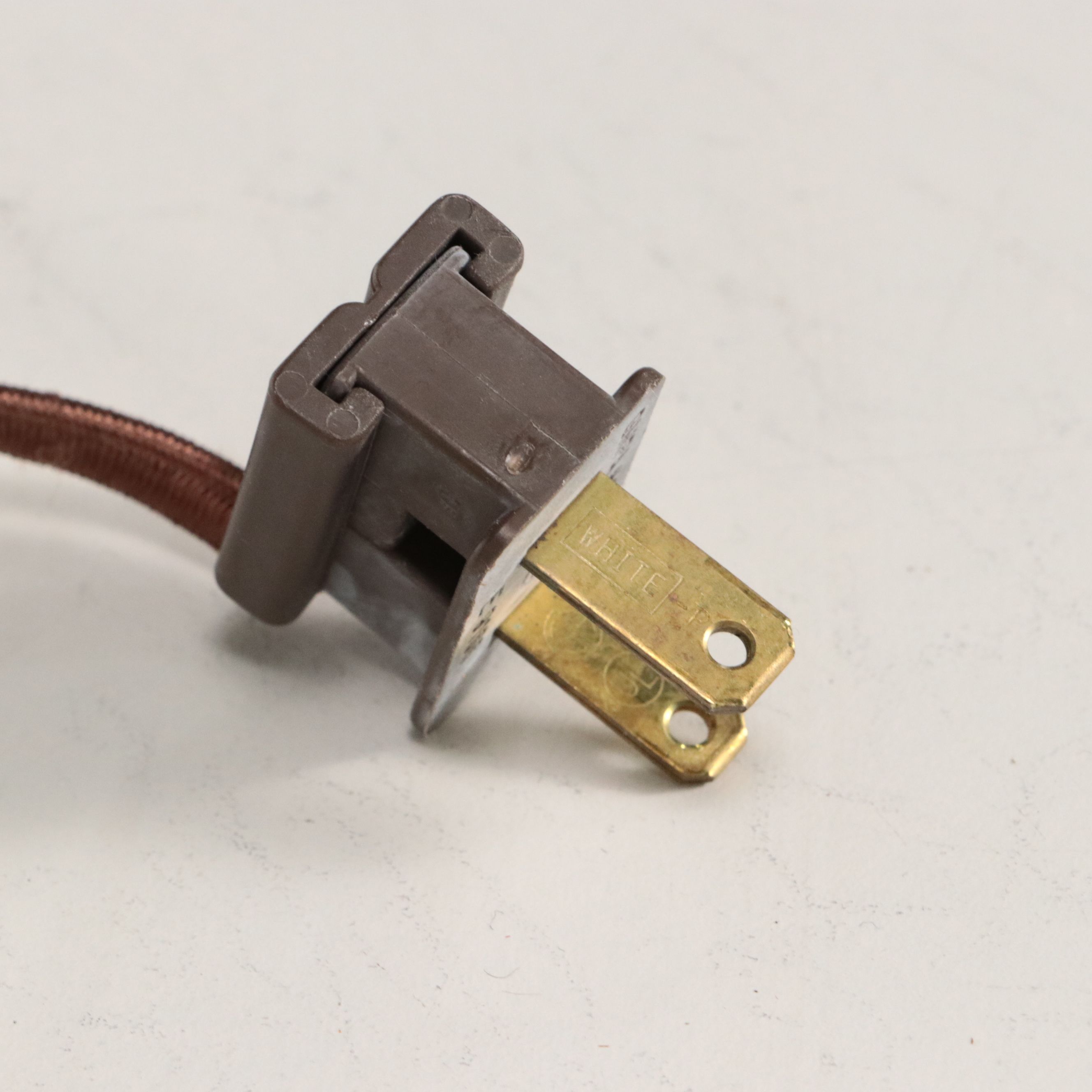 French Adapted Crystal Pillar Brass Mount Table Lamps and Pleated Silk Shades