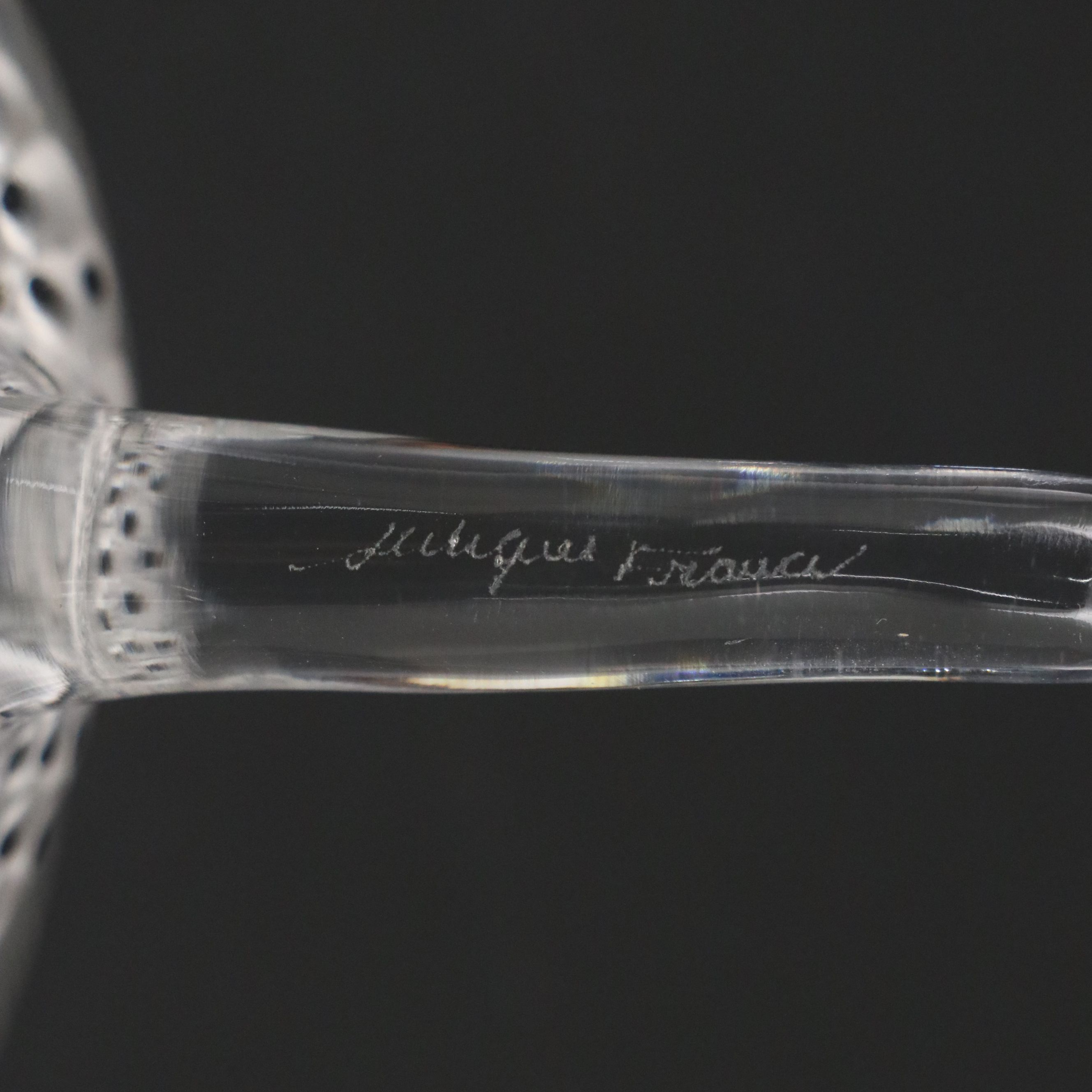 Vintage Lalique "Anemone" Crystal Figurine, Mid to Late 20th Century