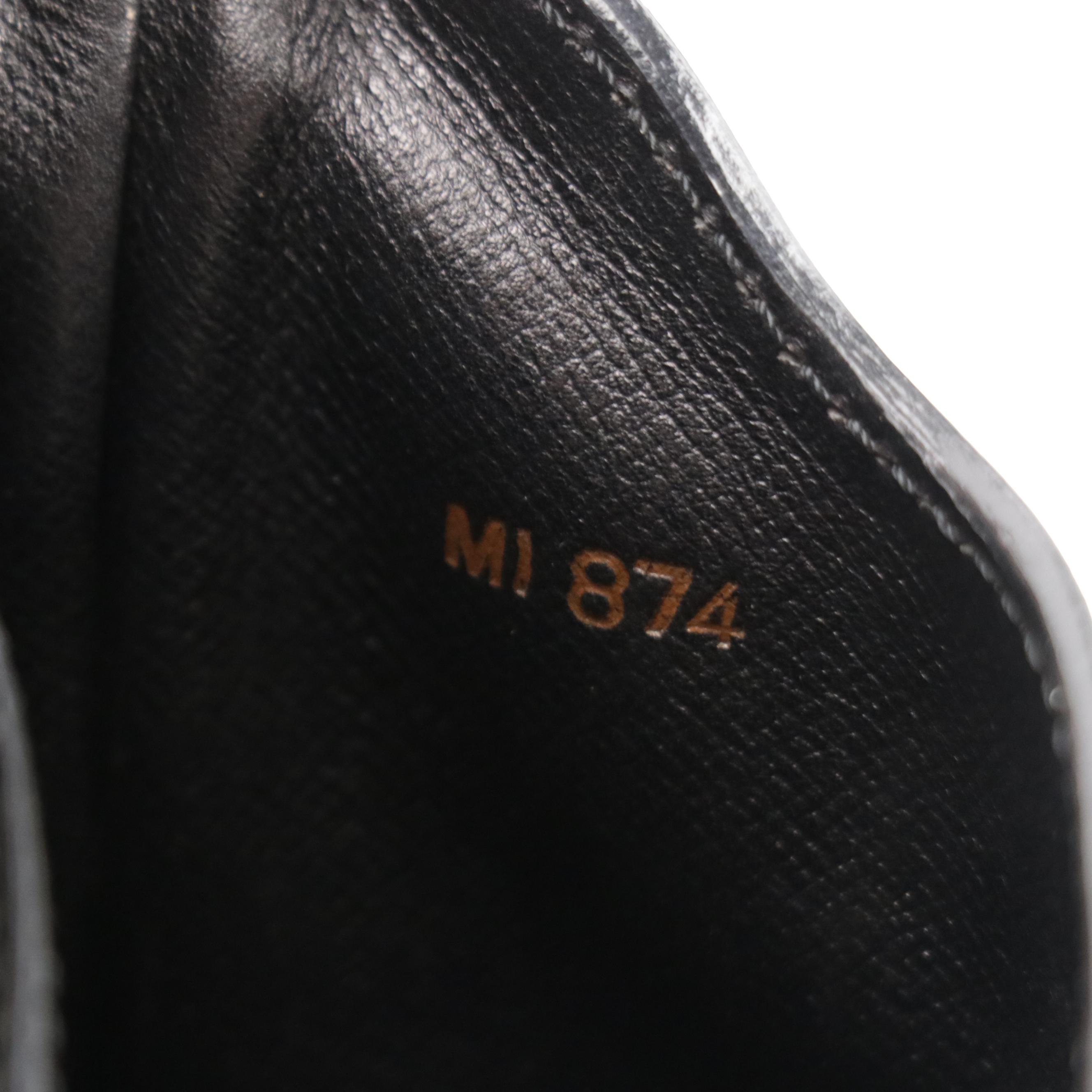 Louis Vuitton Cartouchière Shoulder Bag in Black Epi Leather