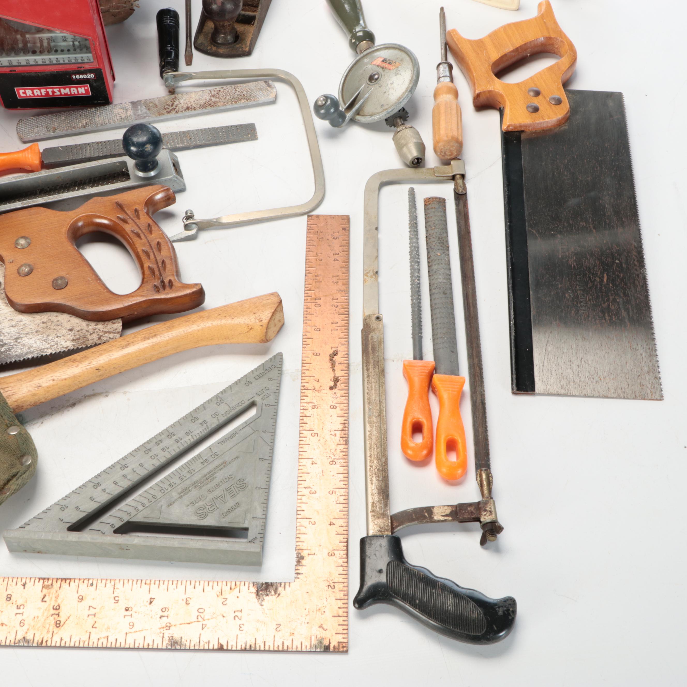 Stanley Bench Plane, Craftsman Drill Bits, and More Tools