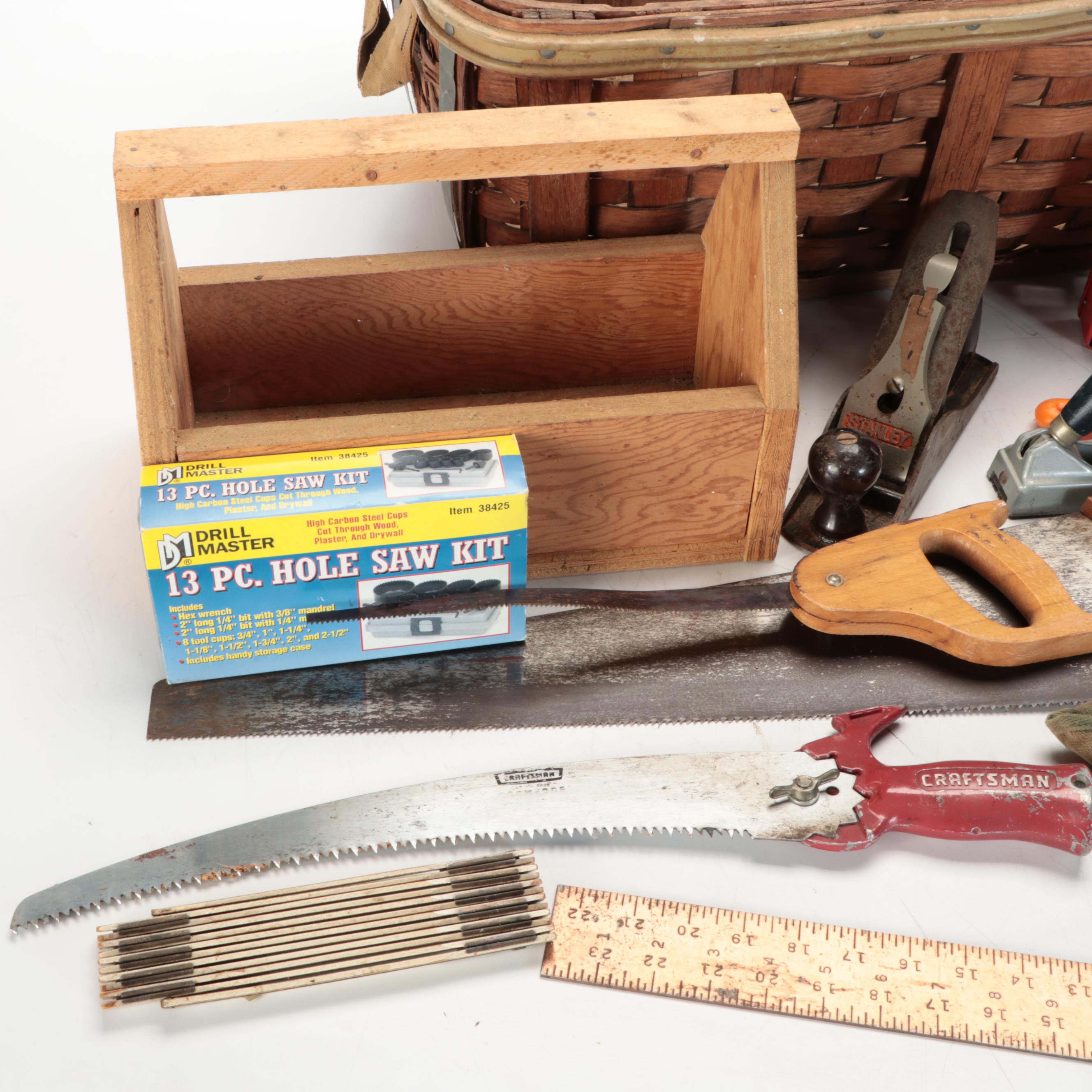 Stanley Bench Plane, Craftsman Drill Bits, and More Tools