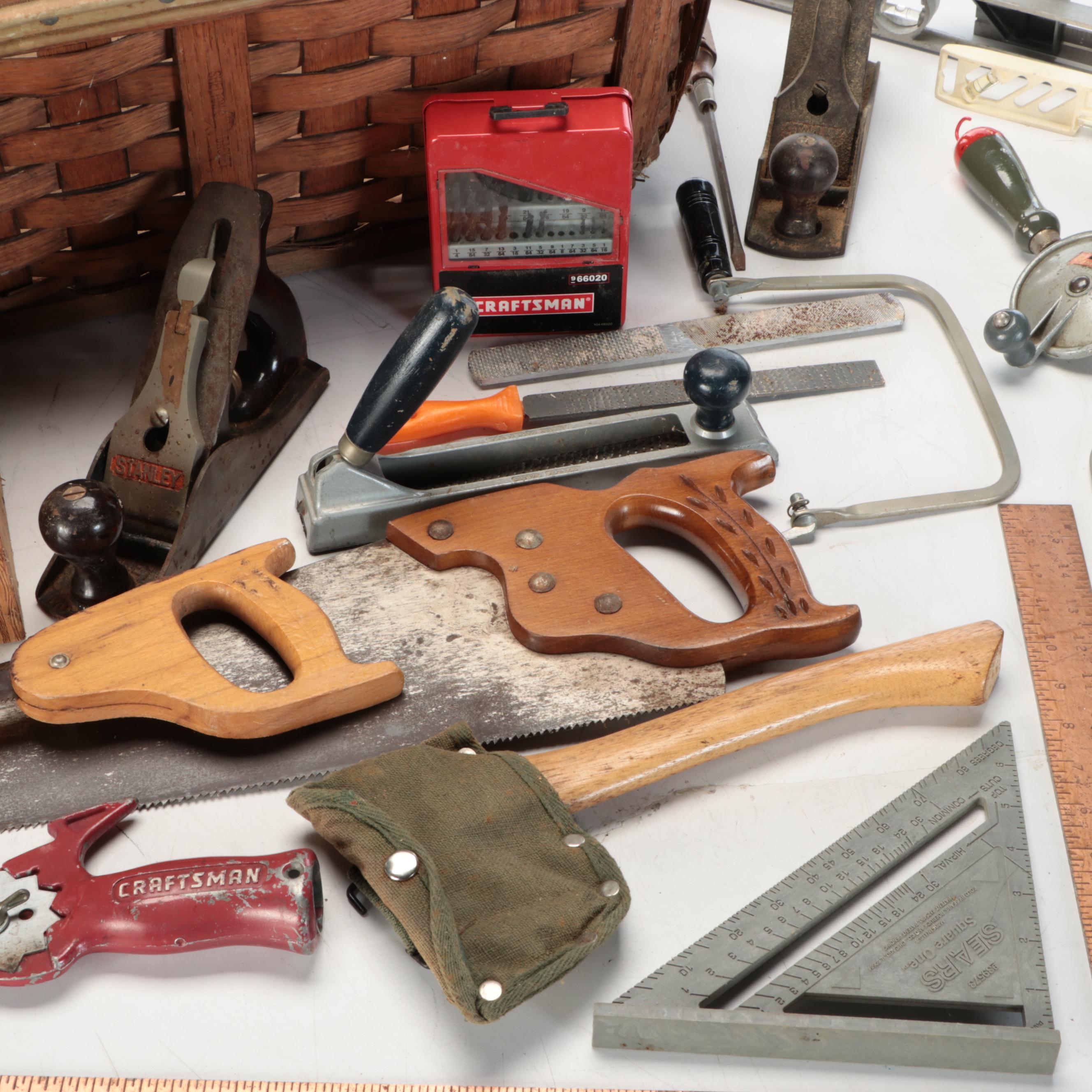Stanley Bench Plane, Craftsman Drill Bits, and More Tools