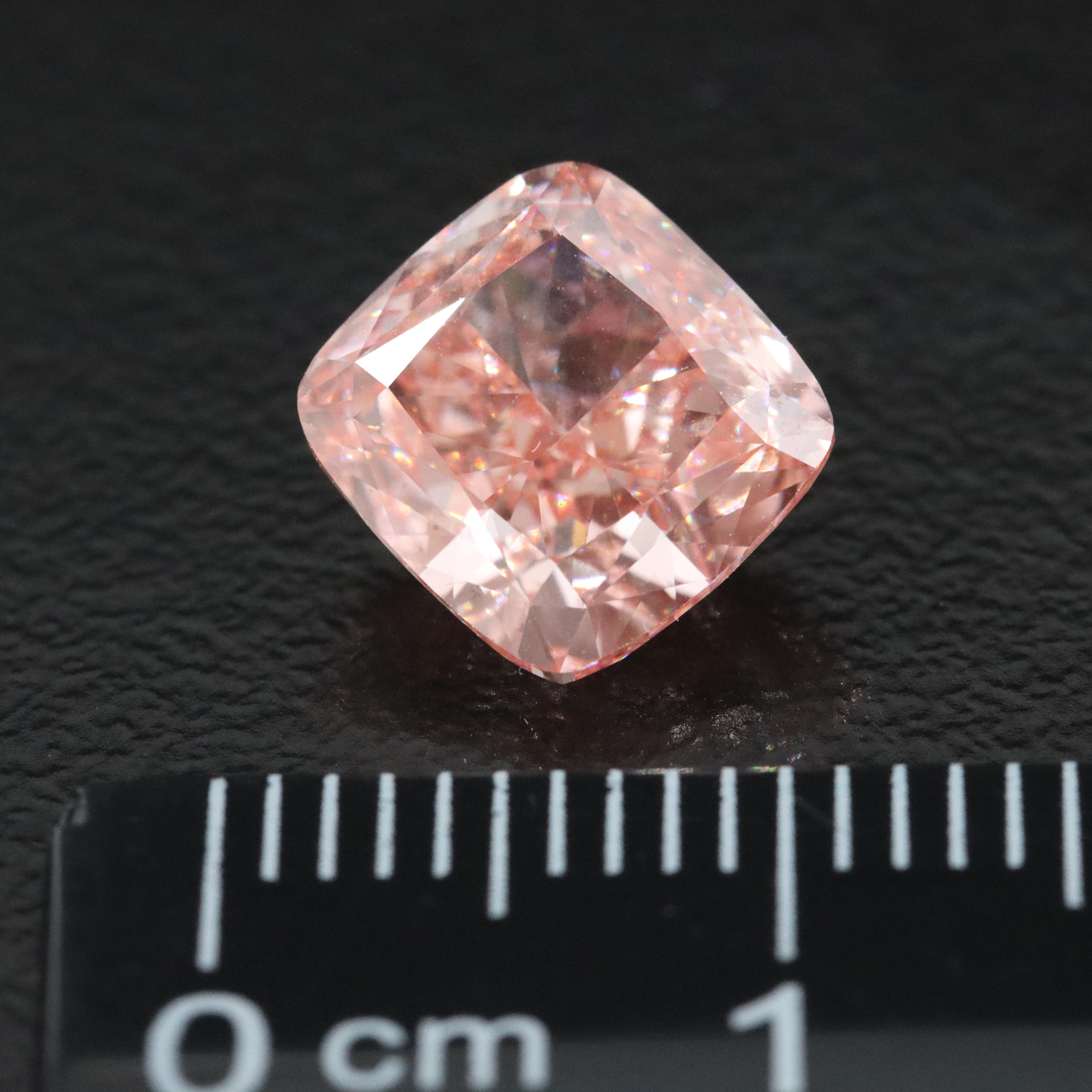 Loose 3.12 CT Lab Grown Fancy Pink Diamond with IGI Report