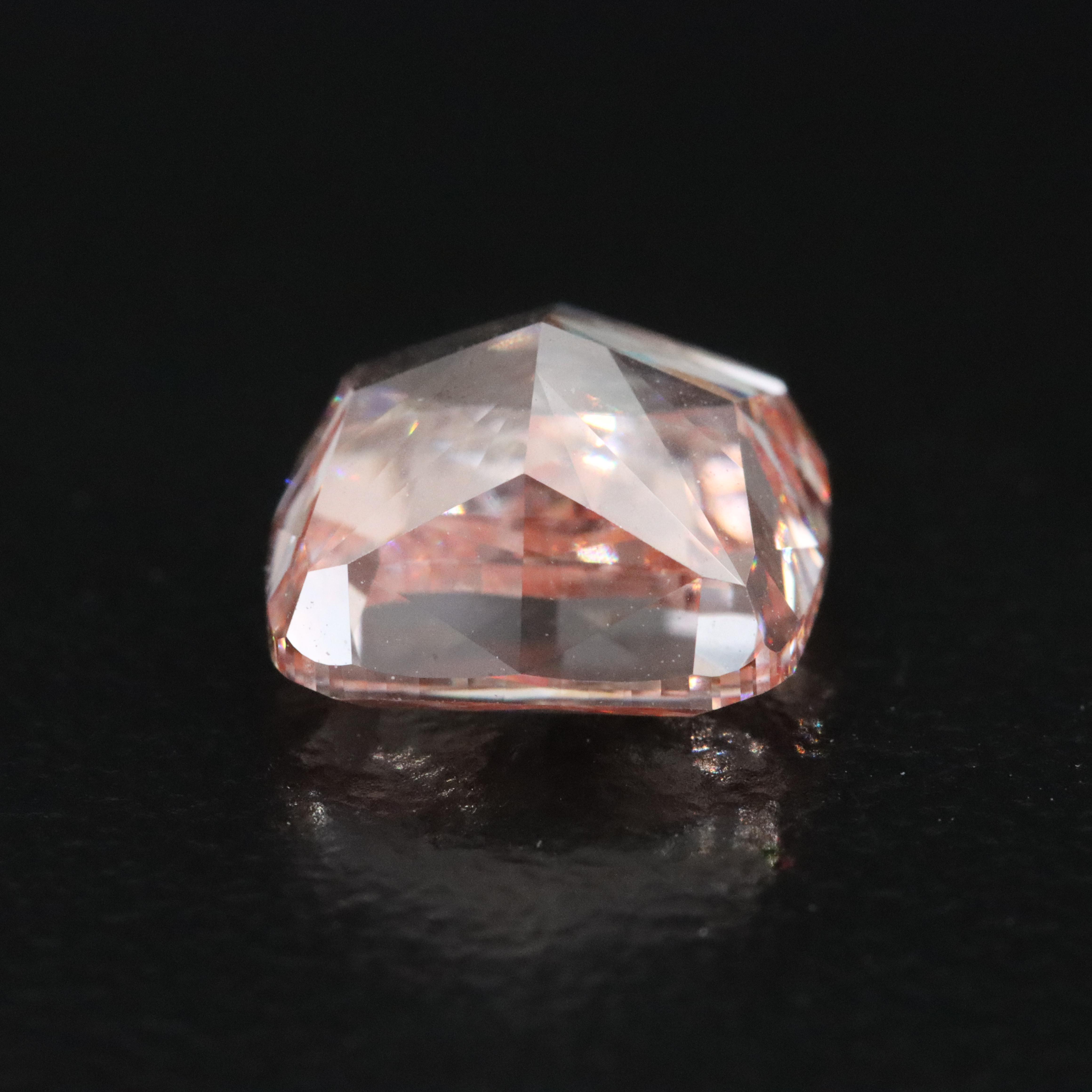Loose 3.12 CT Lab Grown Fancy Pink Diamond with IGI Report