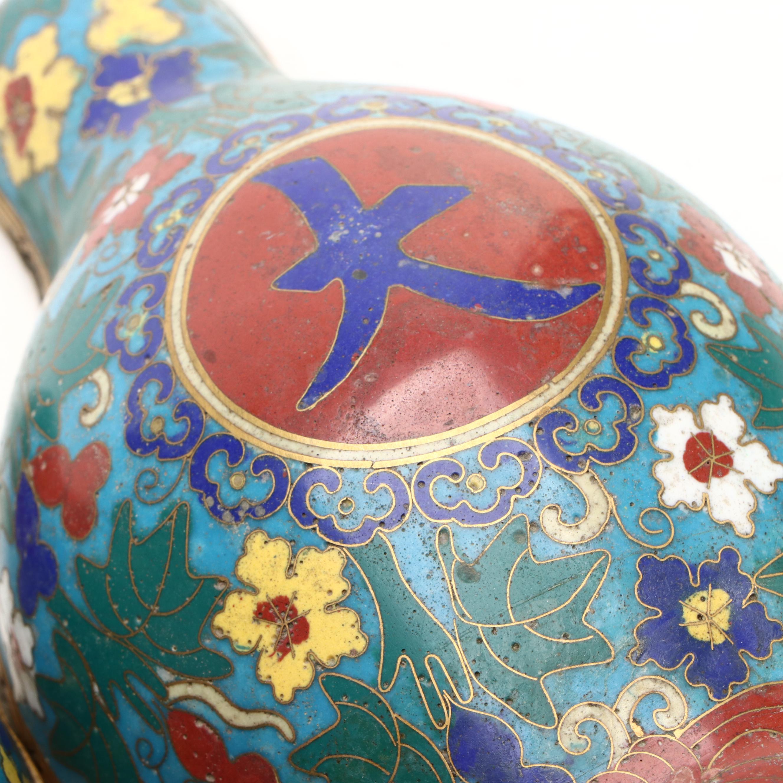 Chinese Cloisonné Enamel Lidded Box