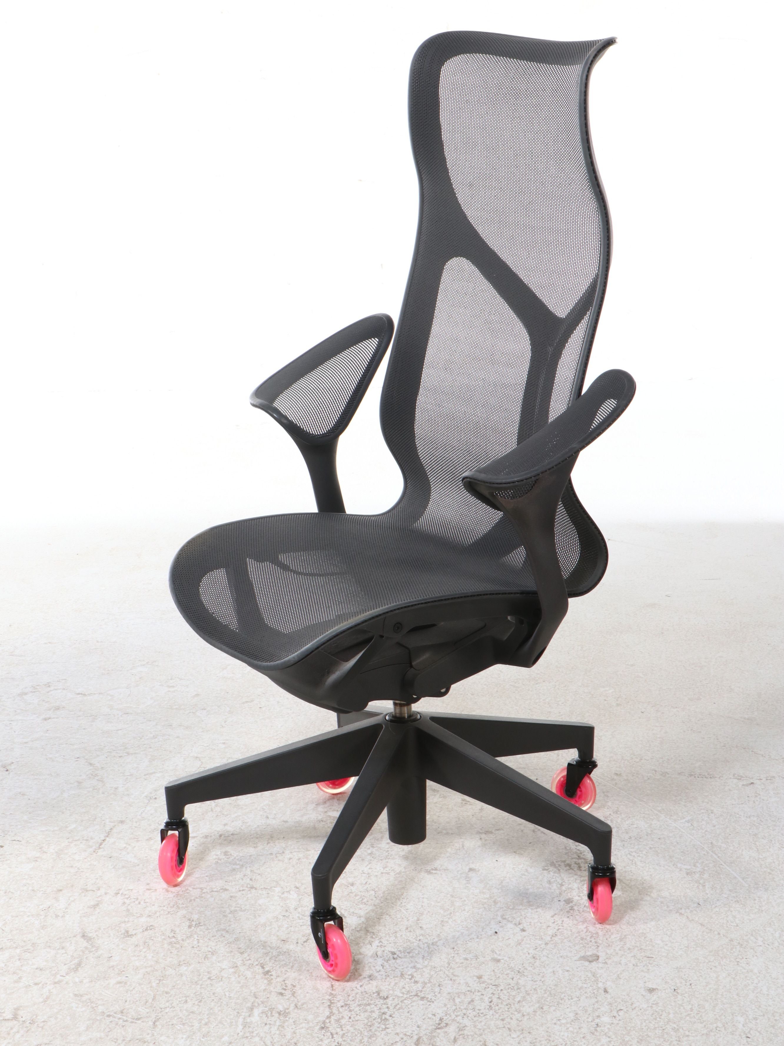 Contemporary Mesh Covered Ergonomic Desk Chairs