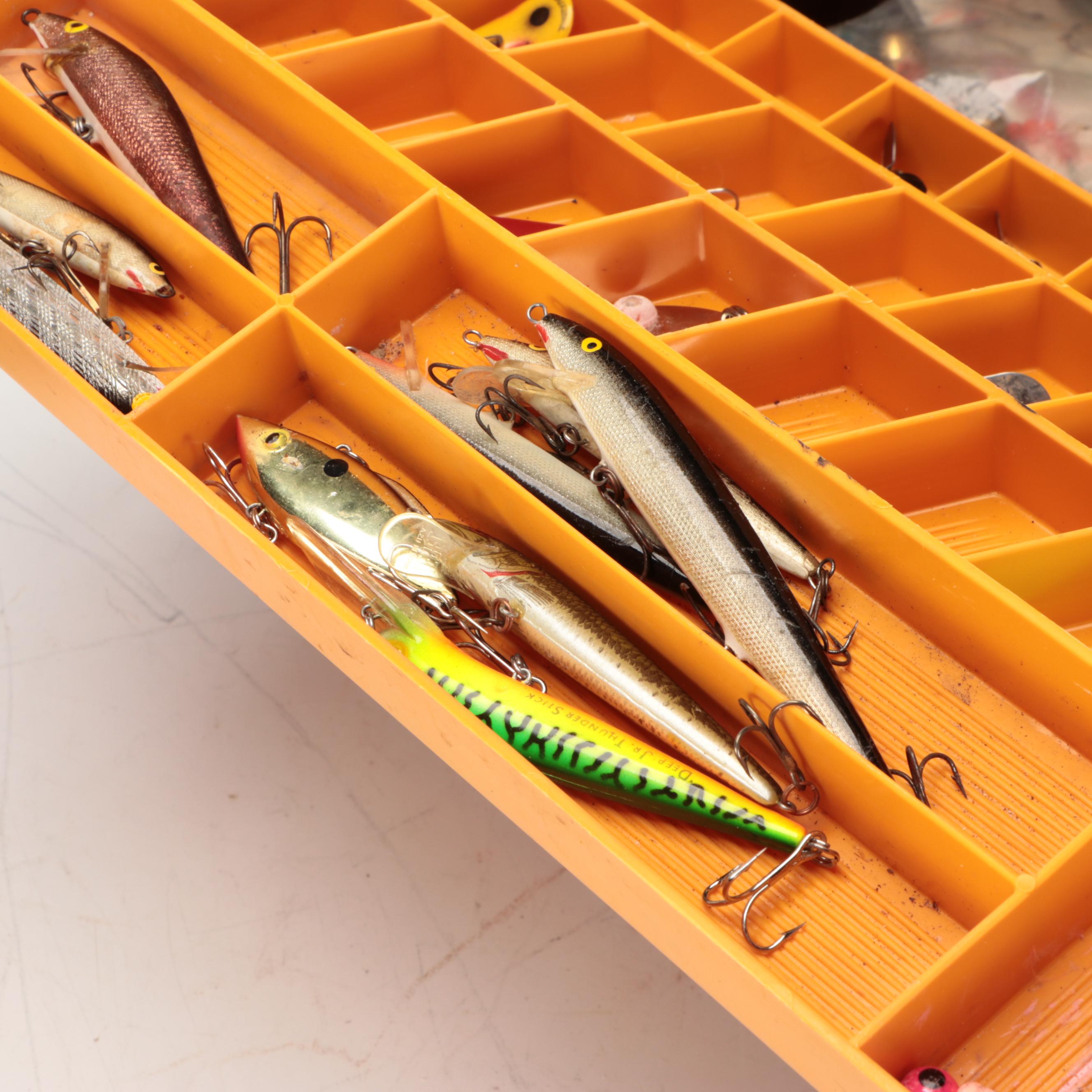 Tackle Boxes, Lures, Spinners, and More Fishing Gear