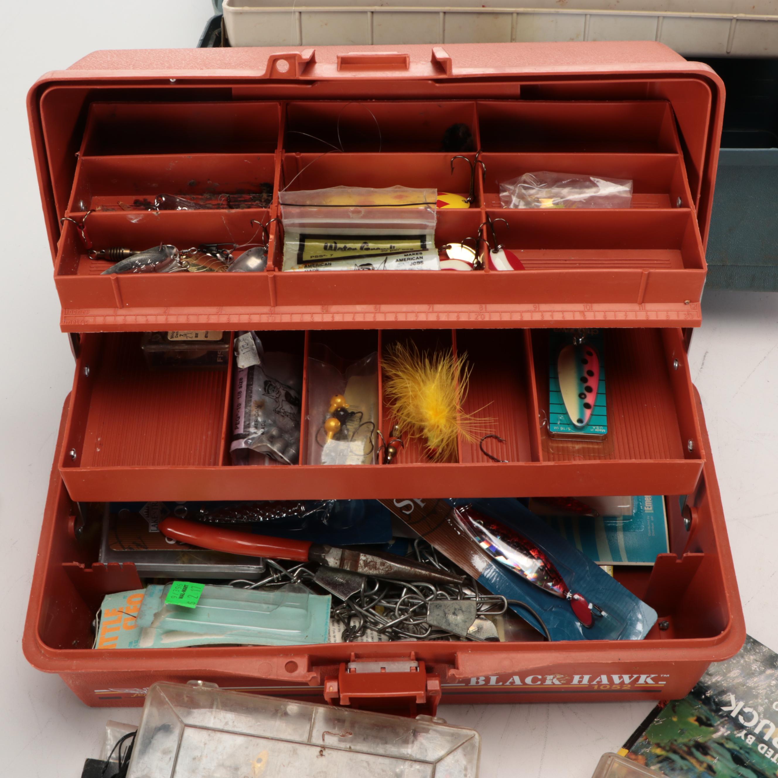 Tackle Boxes, Lures, Spinners, and More Fishing Gear