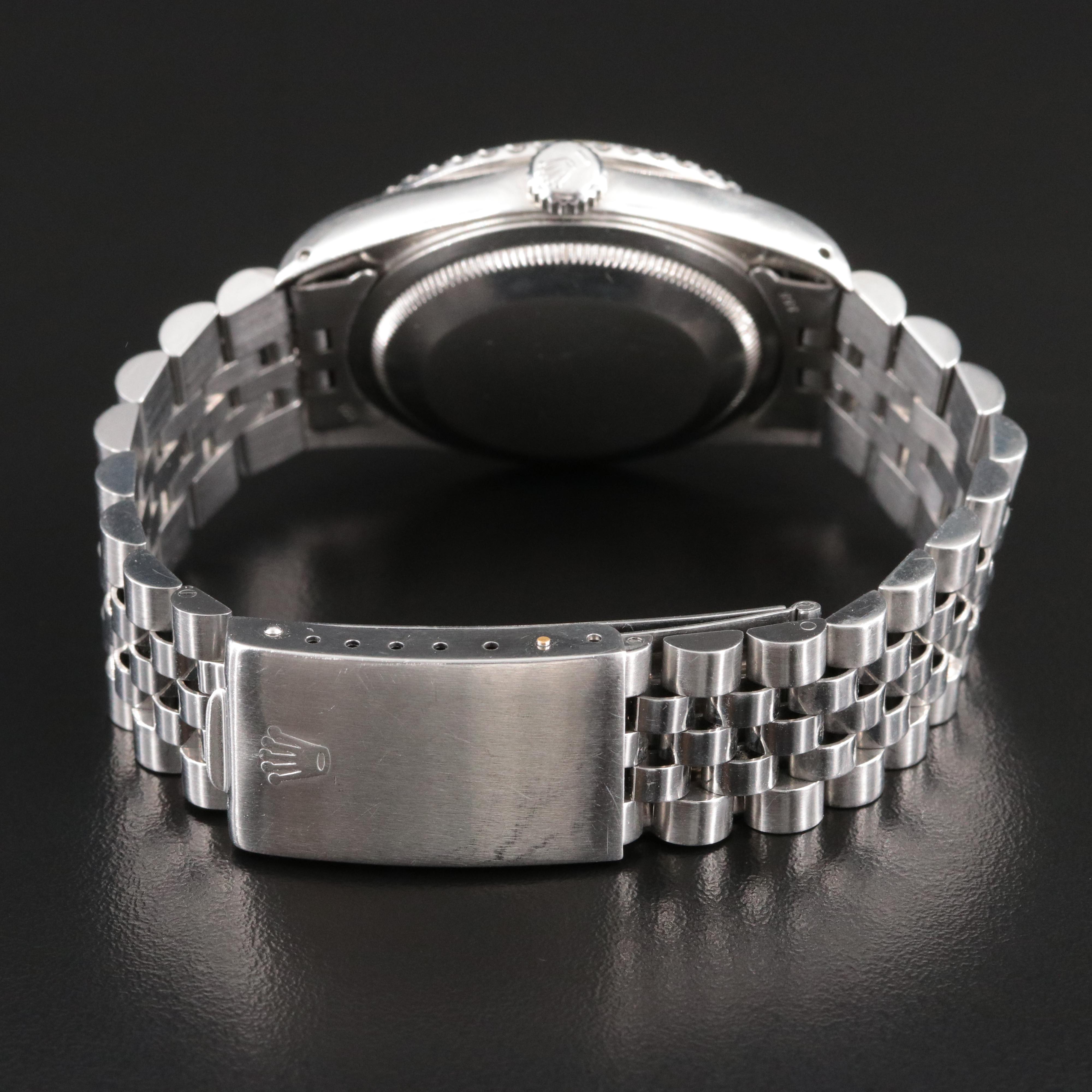 Rolex Datejust 16234 Custom Diamond Watch c.1990