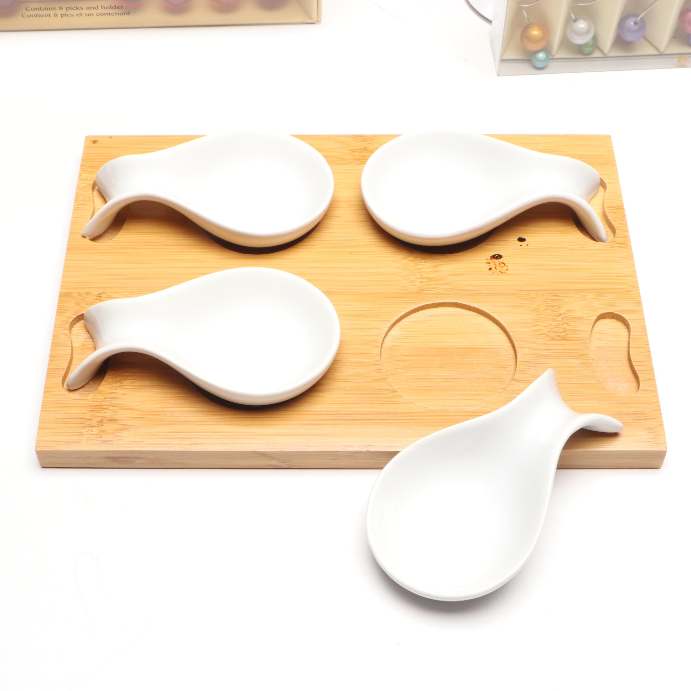 Danish Design Romanian Made Glass Champagne Flutes and Other Party Table Ware