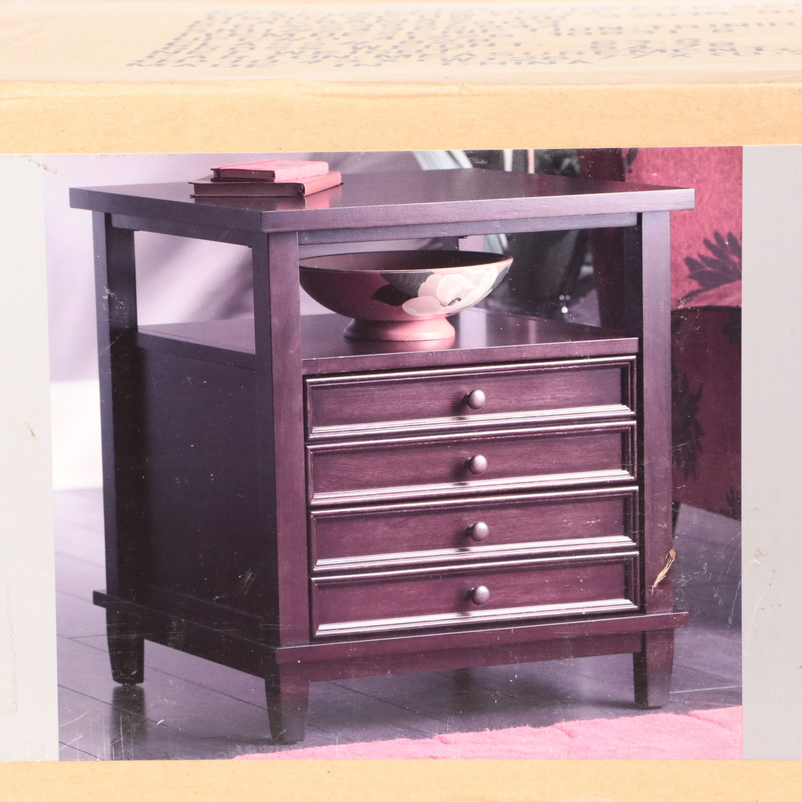 HD Designs Trinidad Collection Espresso Finish End Table