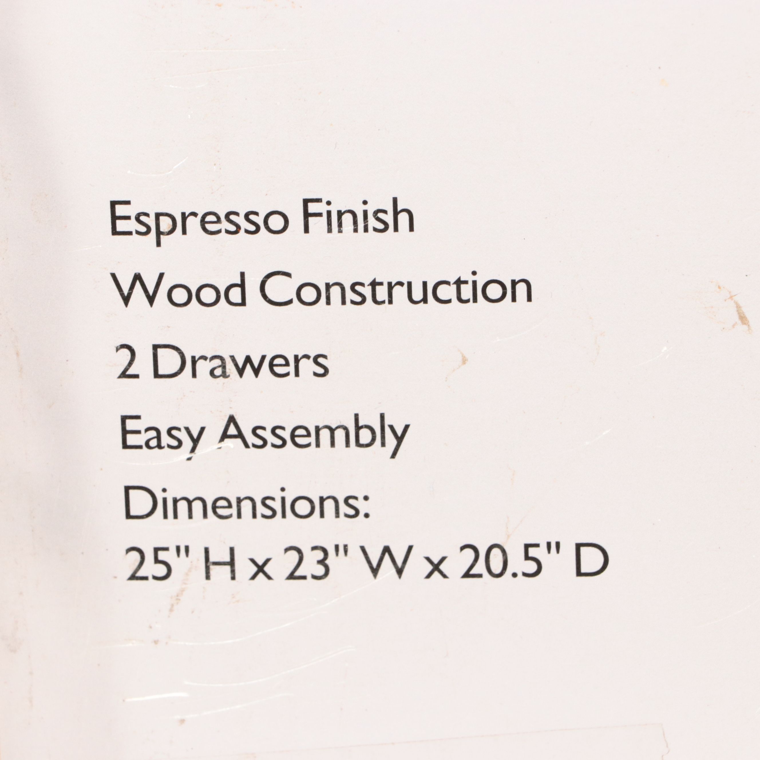 HD Designs Trinidad Collection Espresso Finish End Table