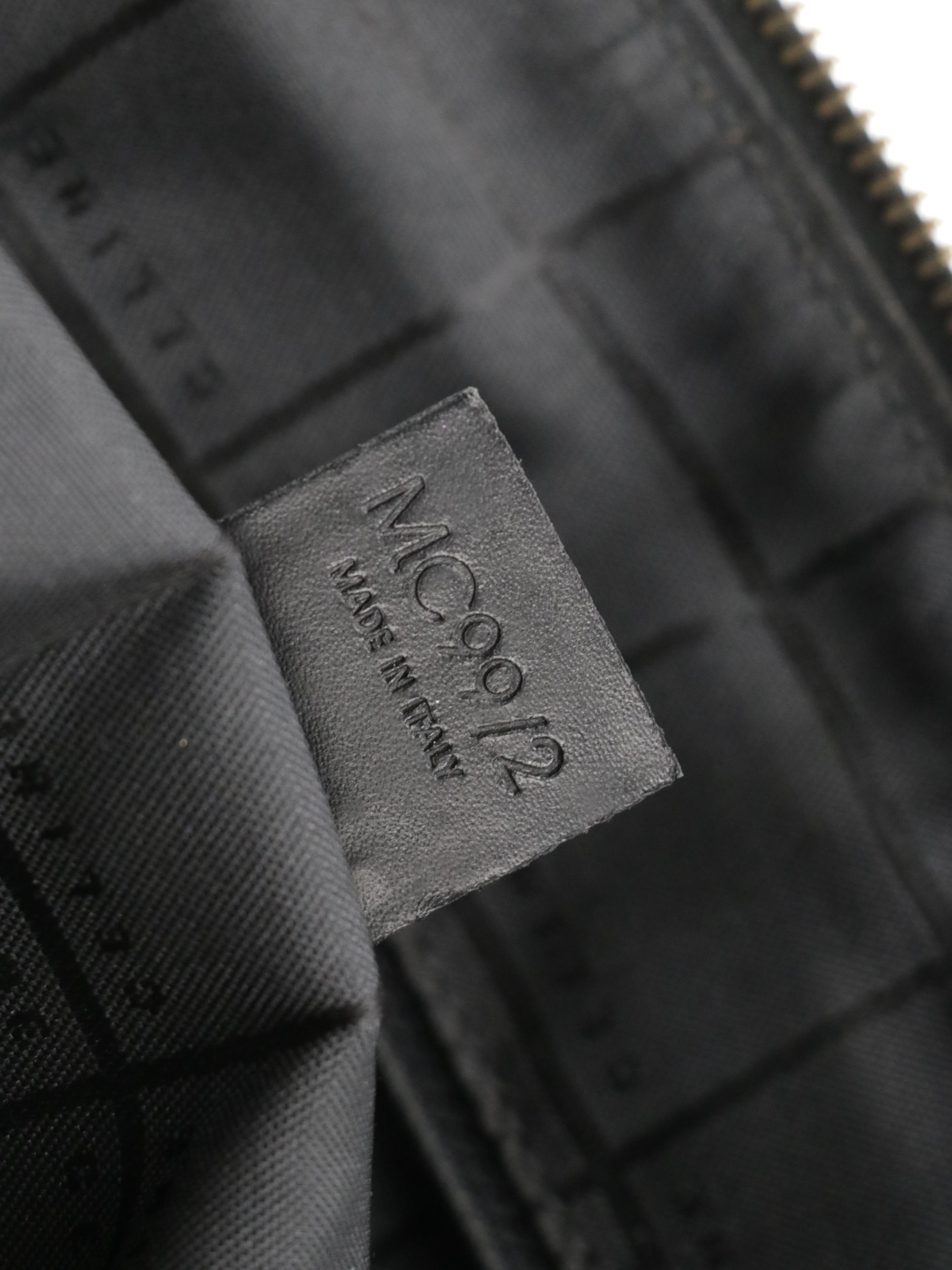 Celine Full Flap Messenger Bag in Black Macadam Coated Canvas and Black Leather